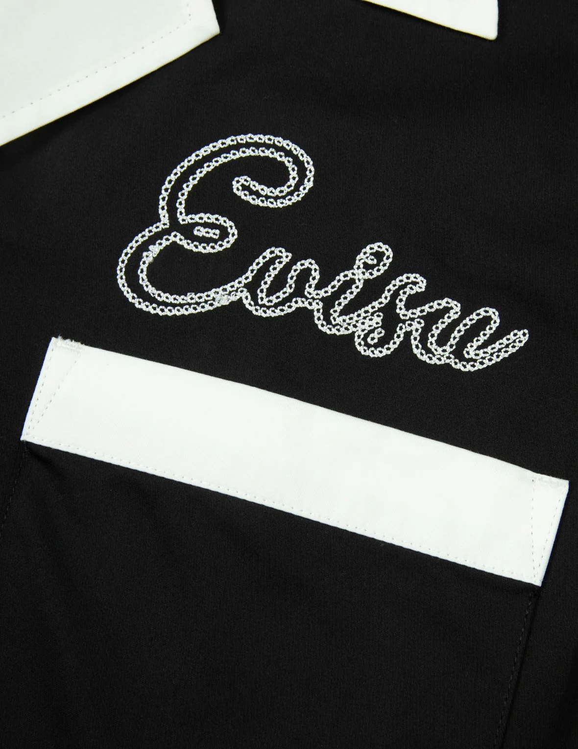 Chain-Stitched Embroidery Logo Boxy Tencel Shirt - Image 19