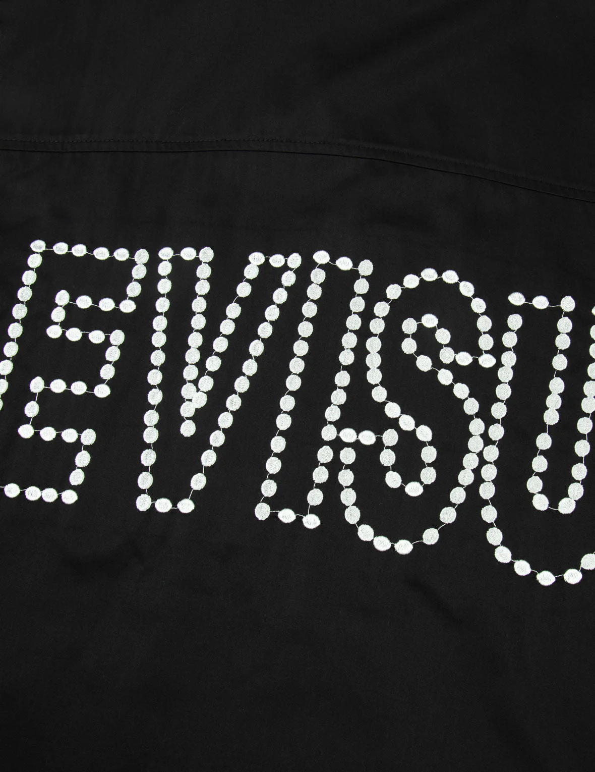 Chain-Stitched Embroidery Logo Boxy Tencel Shirt - Image 25