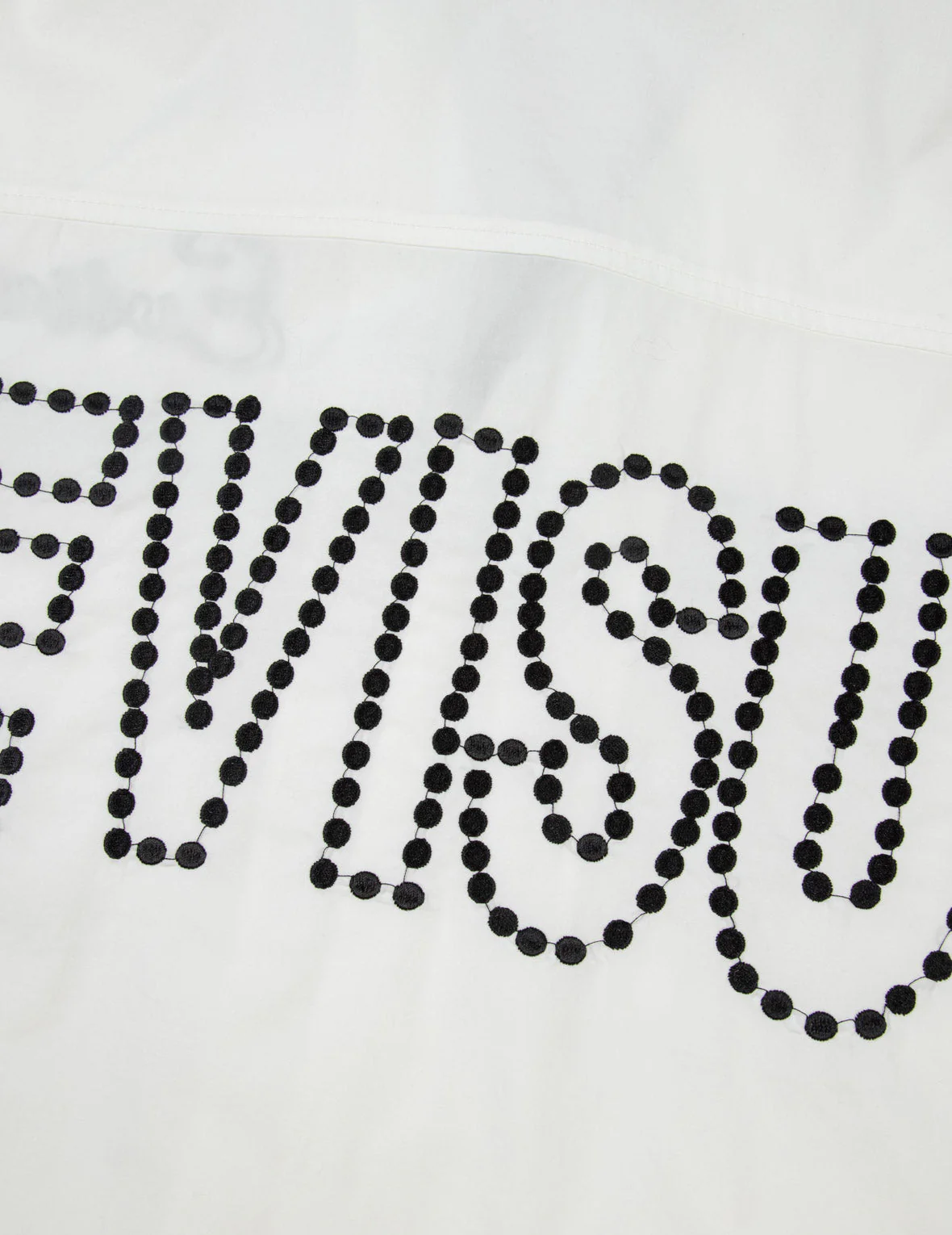 Chain-Stitched Embroidery Logo Boxy Tencel Shirt - Image 26