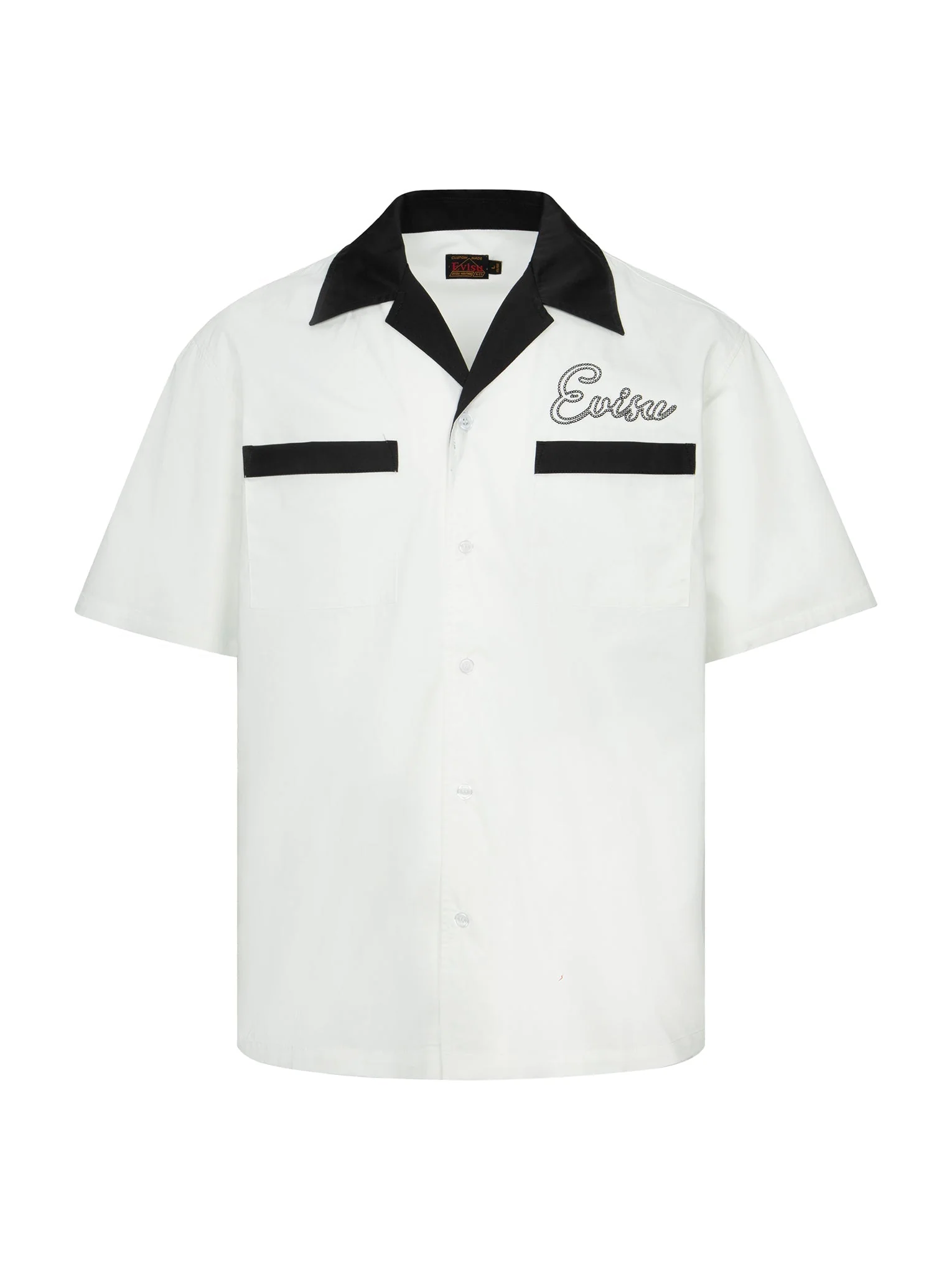 Chain-Stitched Embroidery Logo Boxy Tencel Shirt - Image 27
