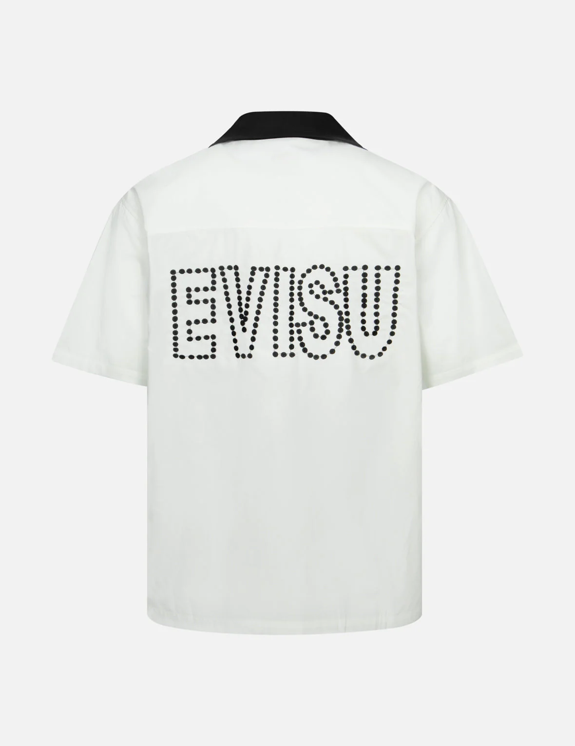 Chain-Stitched Embroidery Logo Boxy Tencel Shirt - Image 4