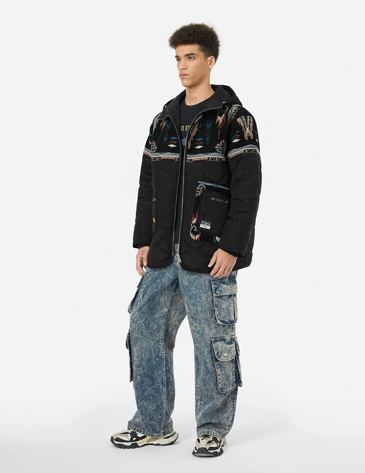 Chimayo Tapestry Jacquard　Relax Fit Quilted Jacket - Image 3