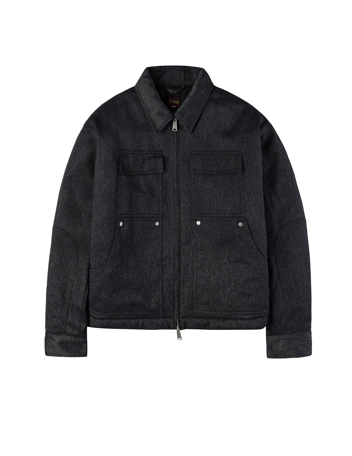 Classic 50s Car and Seagull Print Relax Fit Work Jacket - Image 2