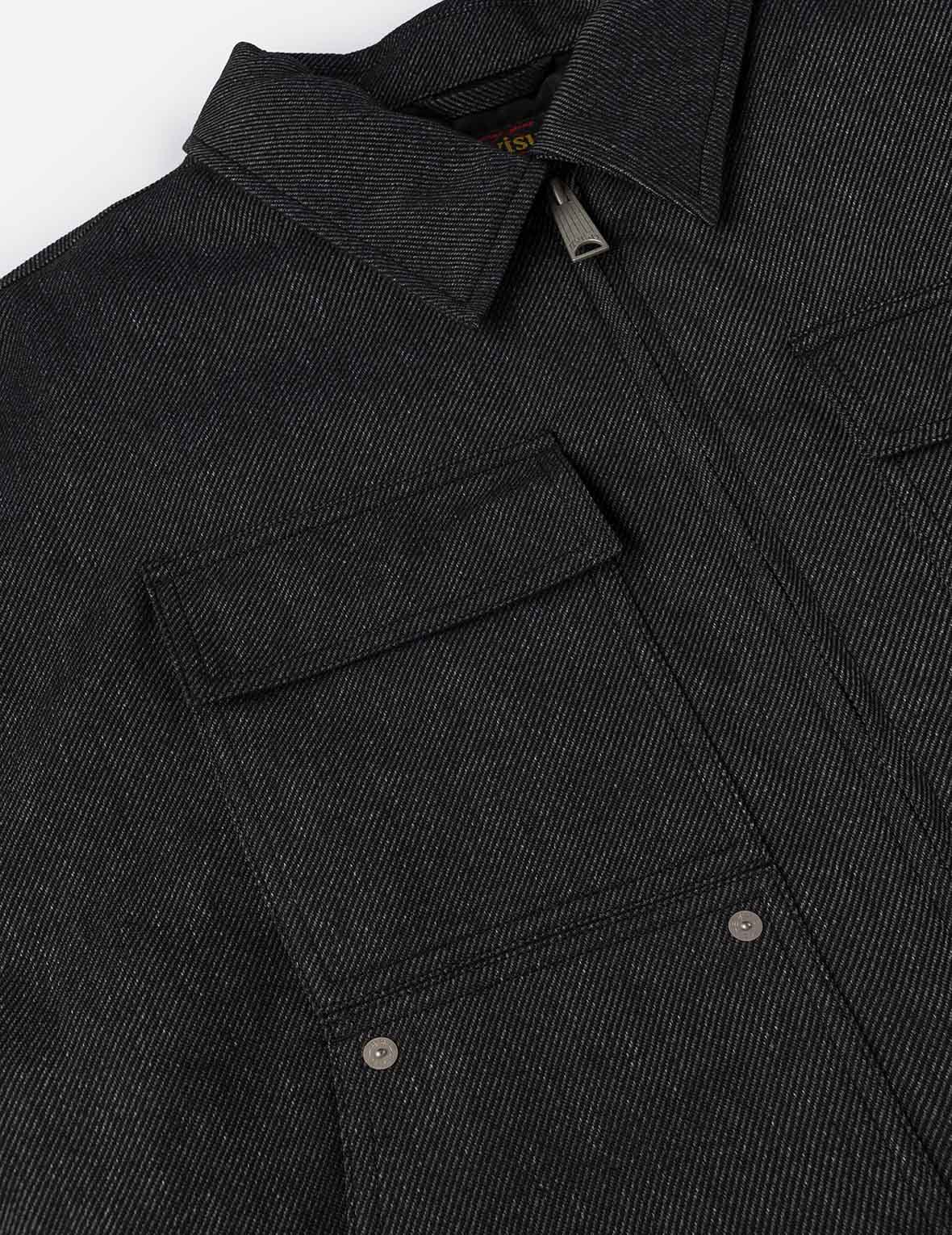 Classic 50s Car and Seagull Print Relax Fit Work Jacket - Image 8
