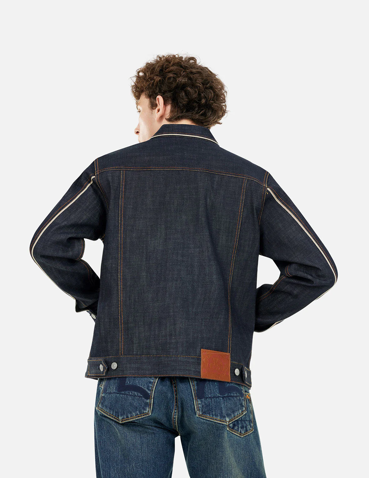 Classic Regular Fit Raw Denim Jacket - Image 6