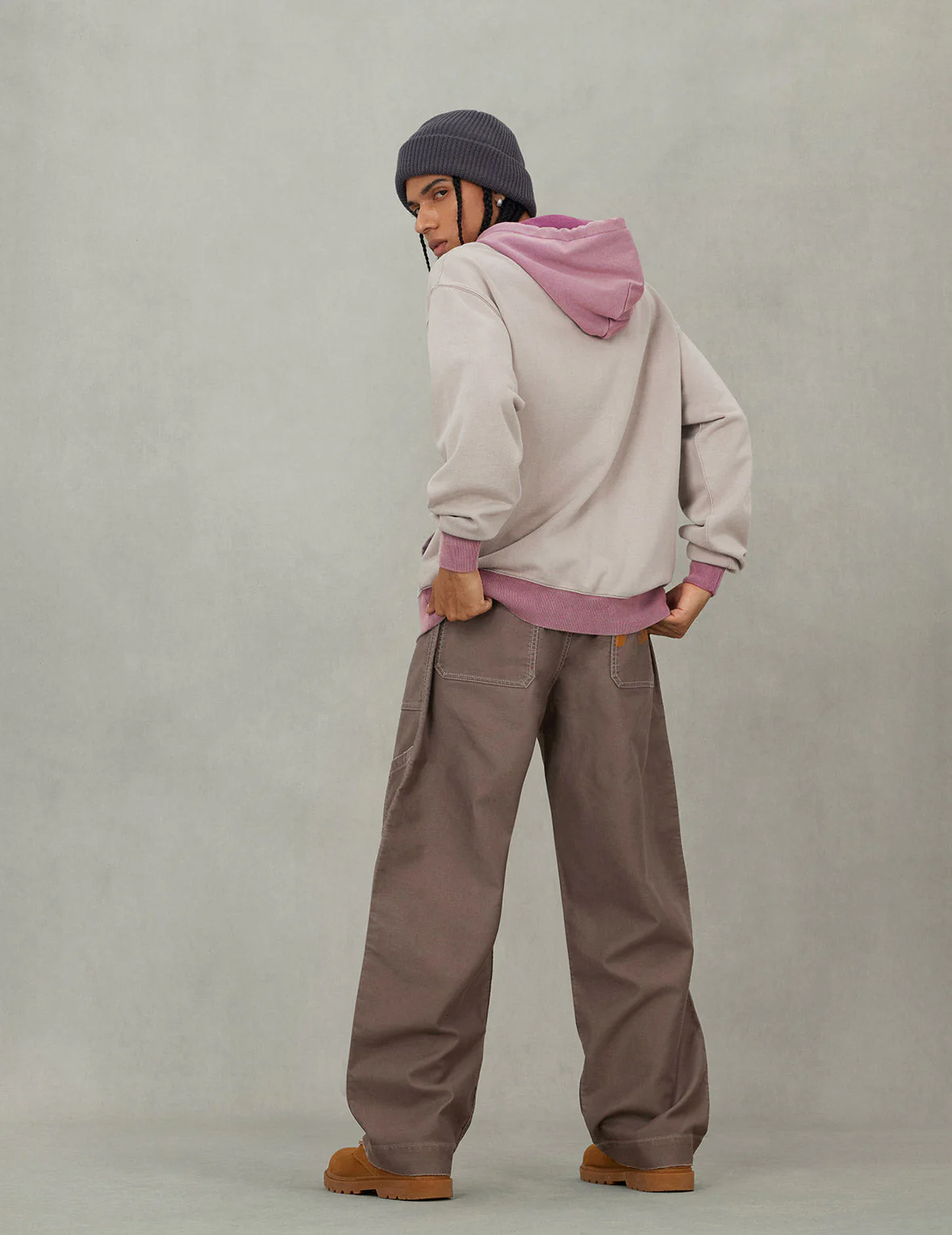 Color blocking Logo print and Daicock Embroidery Regular Fit Hoodie - Image 10