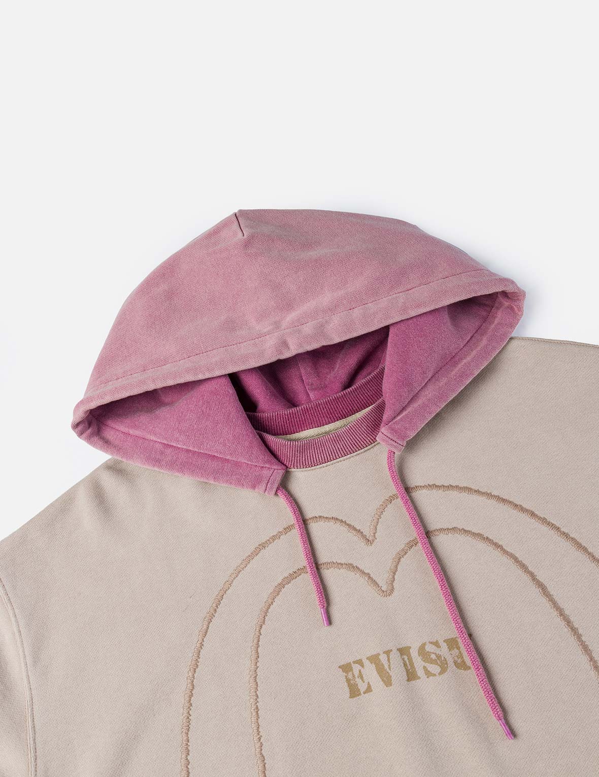 Color blocking Logo print and Daicock Embroidery Regular Fit Hoodie - Image 6