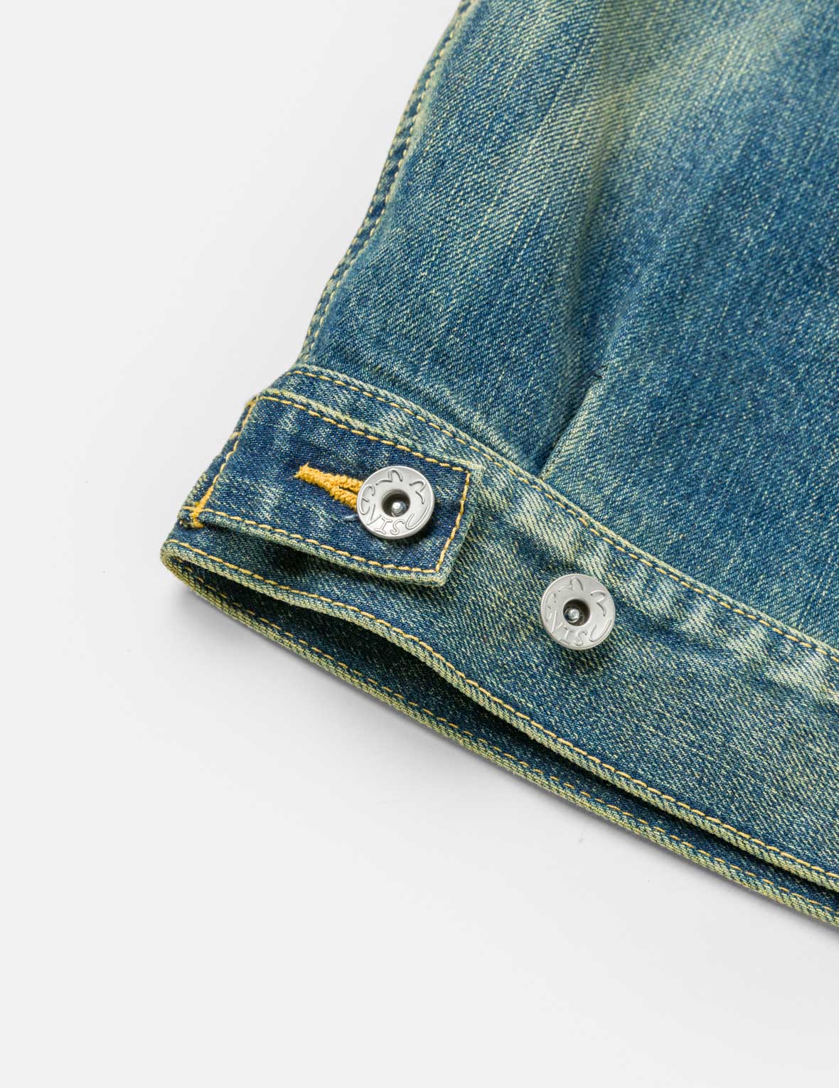 Contrast Collar Zipped Denim Jacket - Image 11