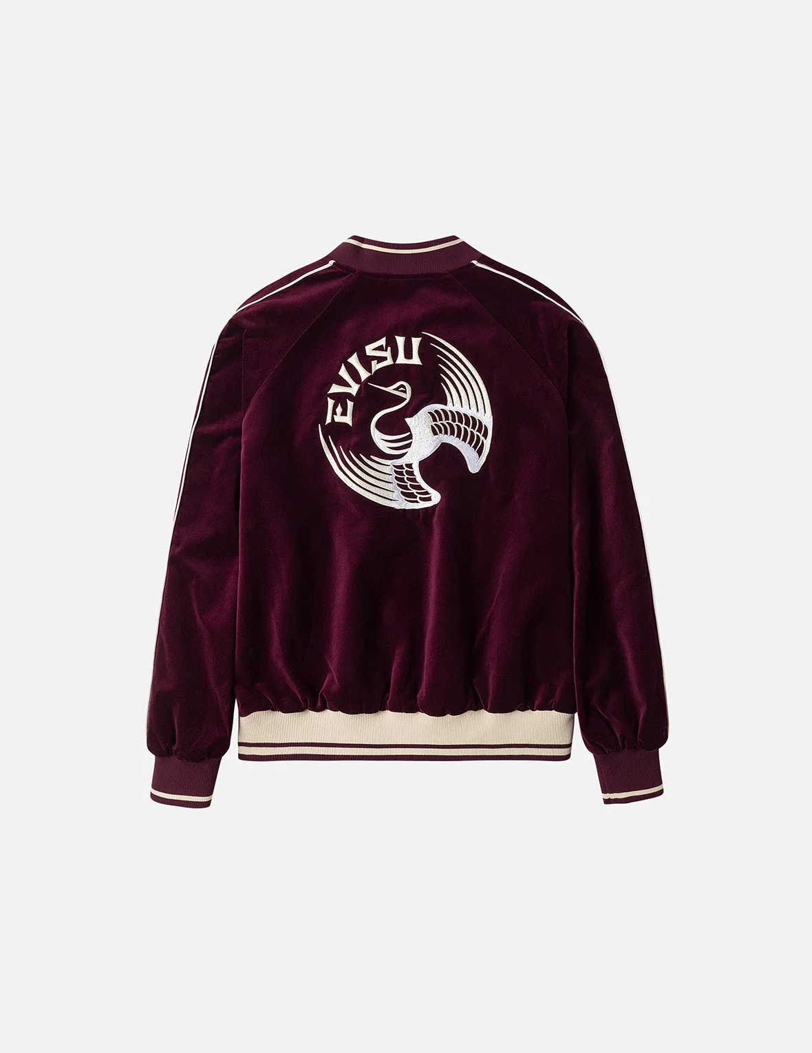 Crane and Logo Embroidery Regular Fit Reversible Bomber Jacket - Image 3