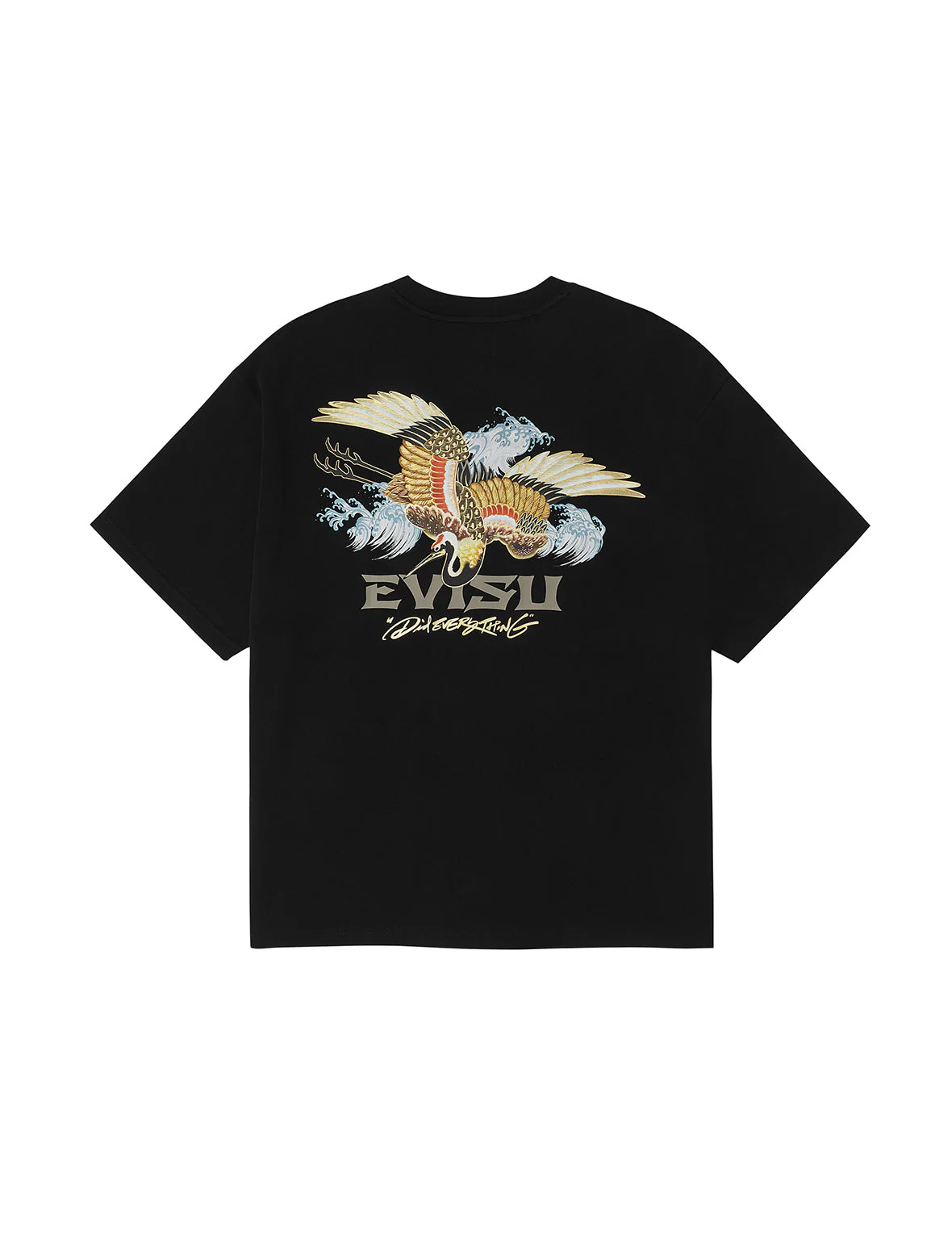 Crane and Logo Print Loose Fit T-shirt - Image 23