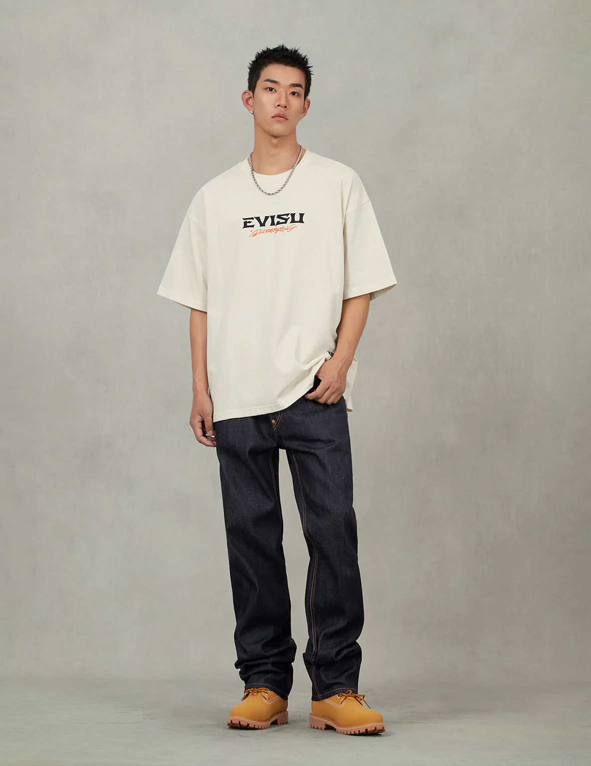 Crane and Logo Print Loose Fit T-shirt - Image 9