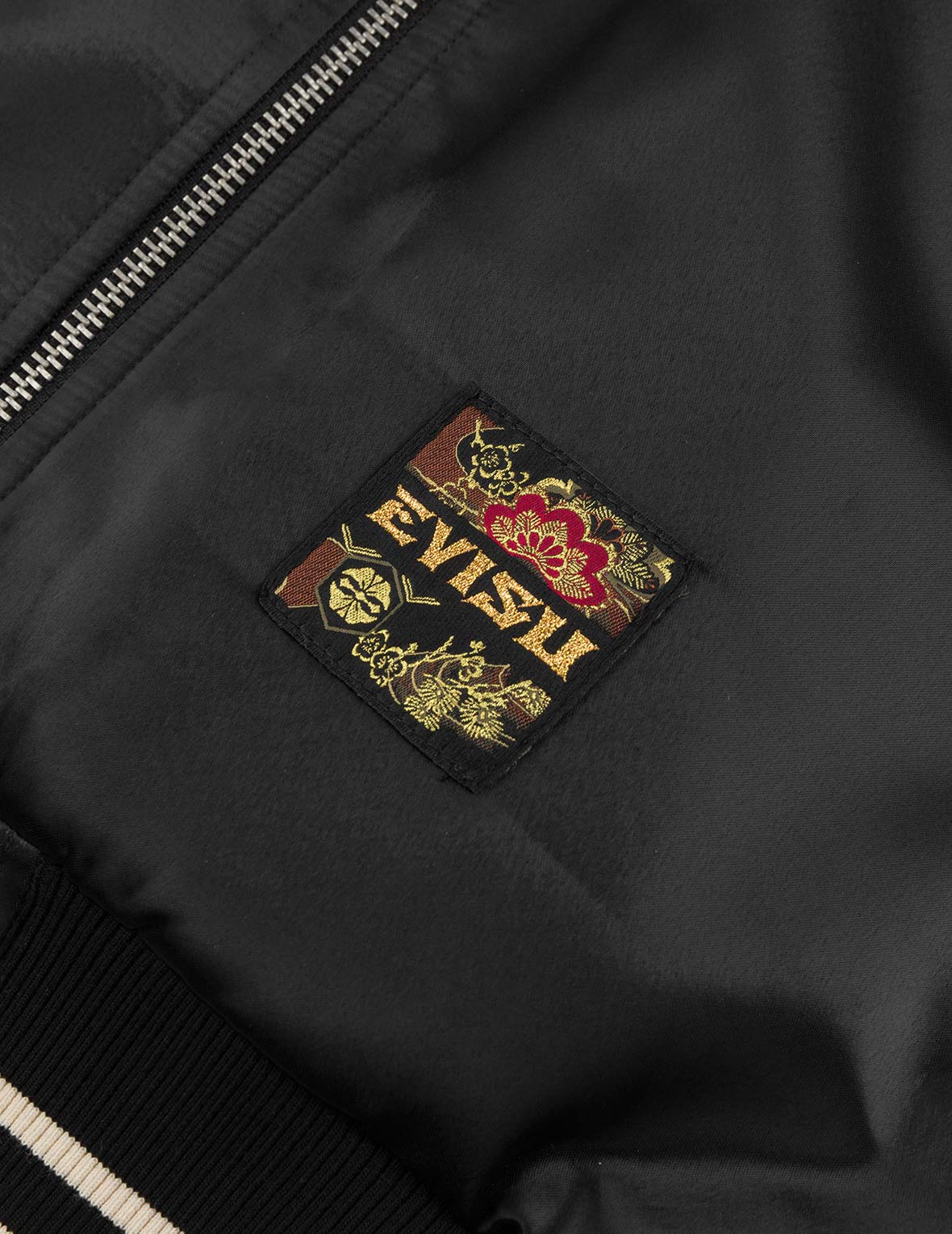 Crane Embroidery Regular Fit Souvenior Jacket - Image 10