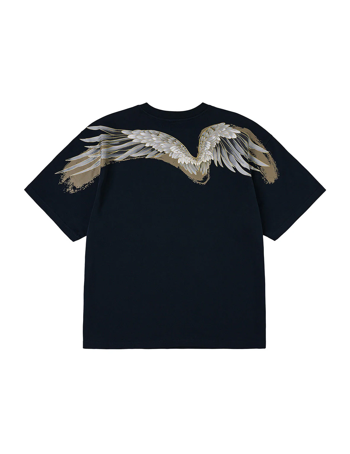 Crane Flying Wings with Daicock Print Loose Fit T-Shirt - Image 2