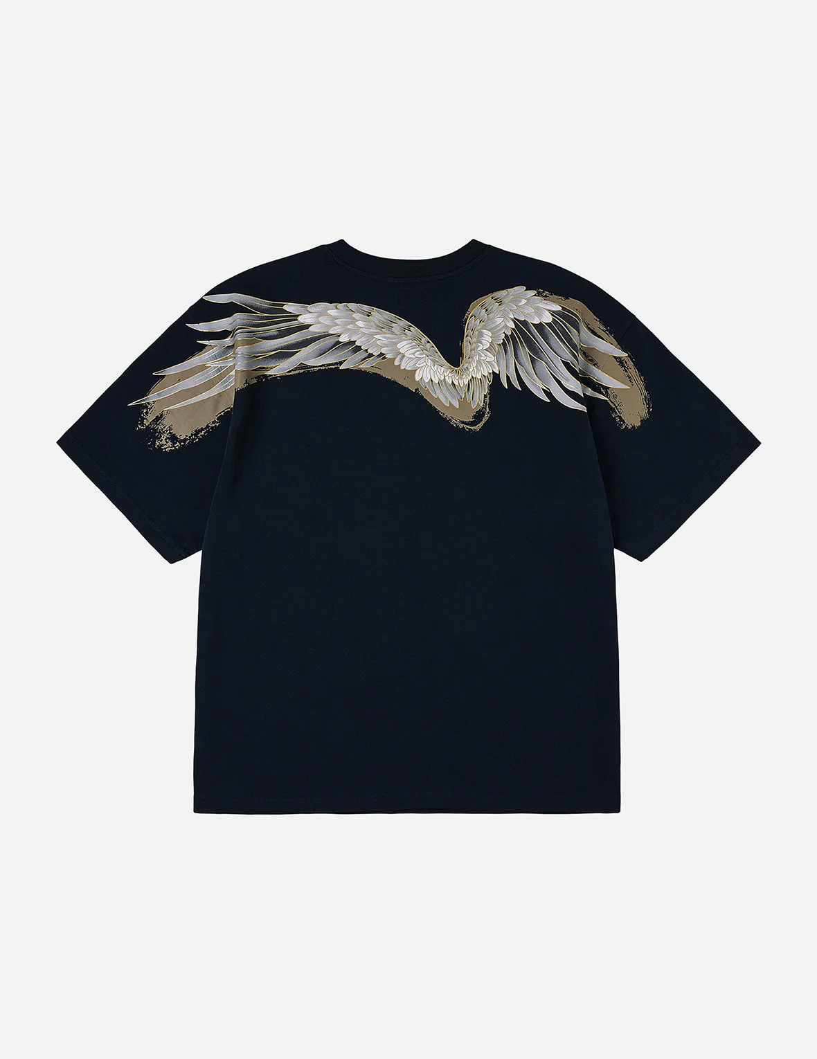 Crane Flying Wings with Daicock Print Loose Fit T-Shirt - Image 6