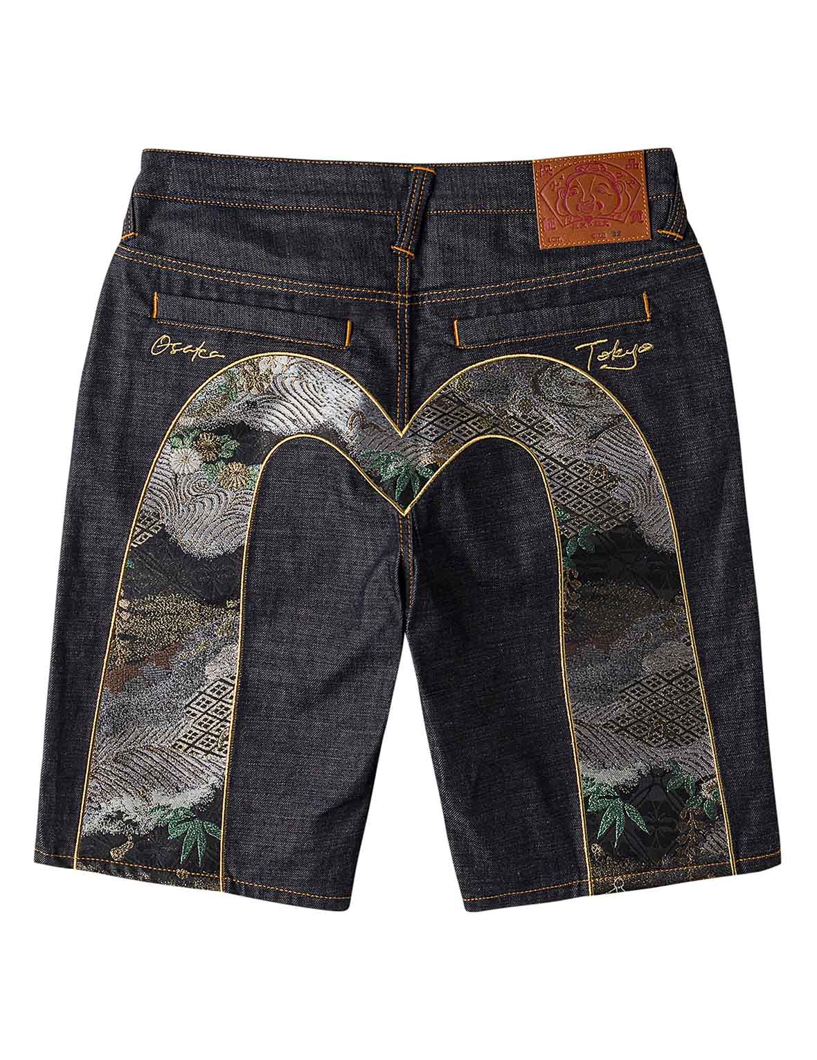 Daicock Brocade Denim Shorts - Image 13