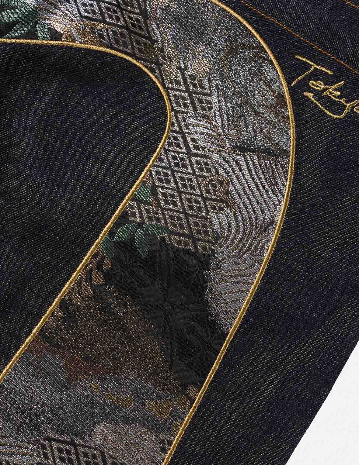 Daicock Brocade Denim Shorts - Image 7