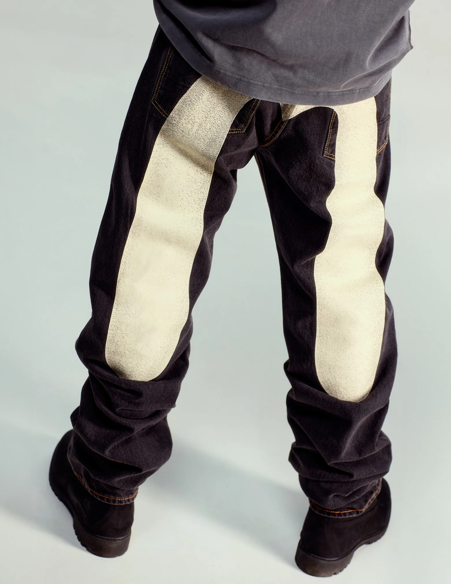 Daicock Print Baggy Fit Denim Jeans #2000 - Image 5