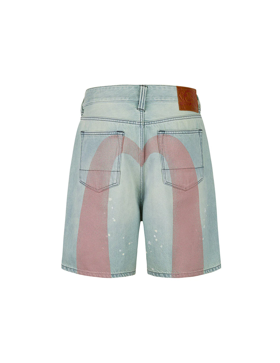 Daicock Print Oversized Denim Shorts - Image 12