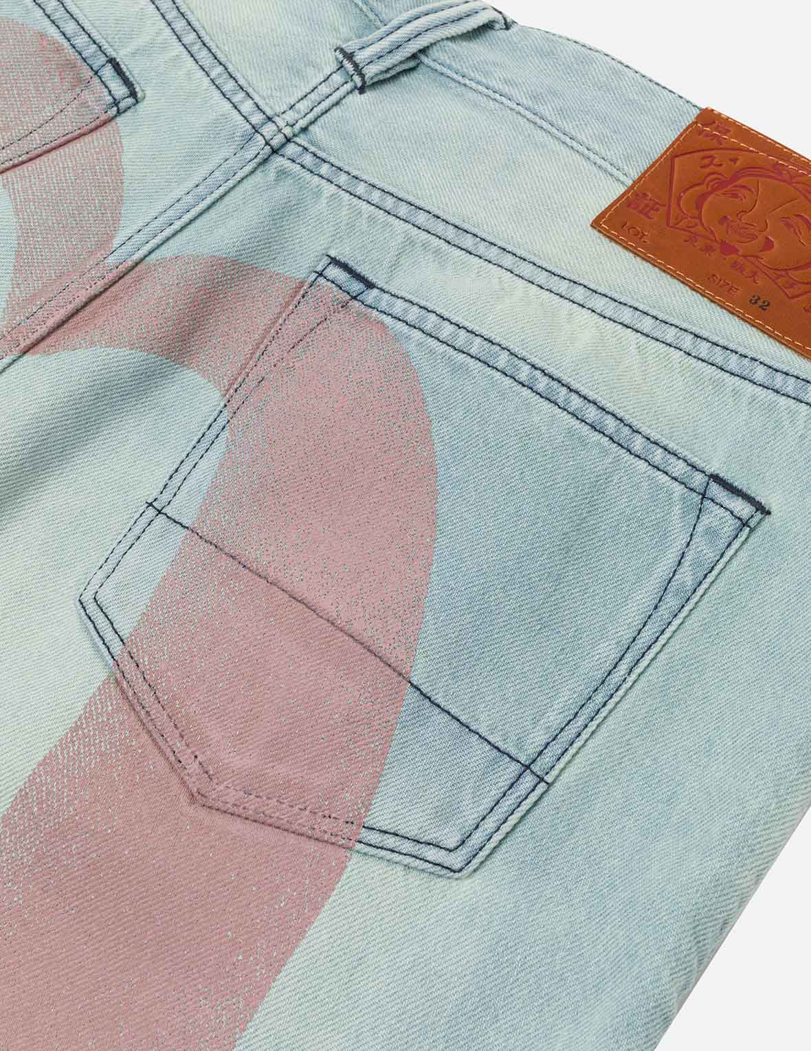 Daicock Print Oversized Denim Shorts - Image 5