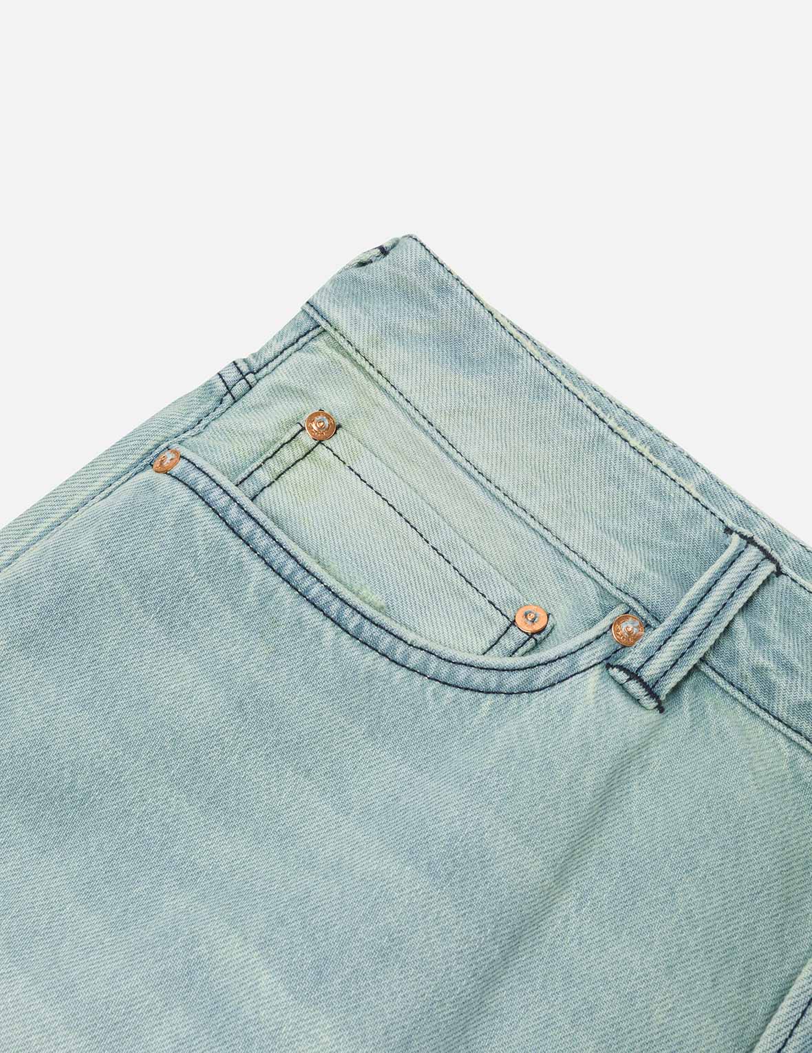 Daicock Print Oversized Denim Shorts - Image 8