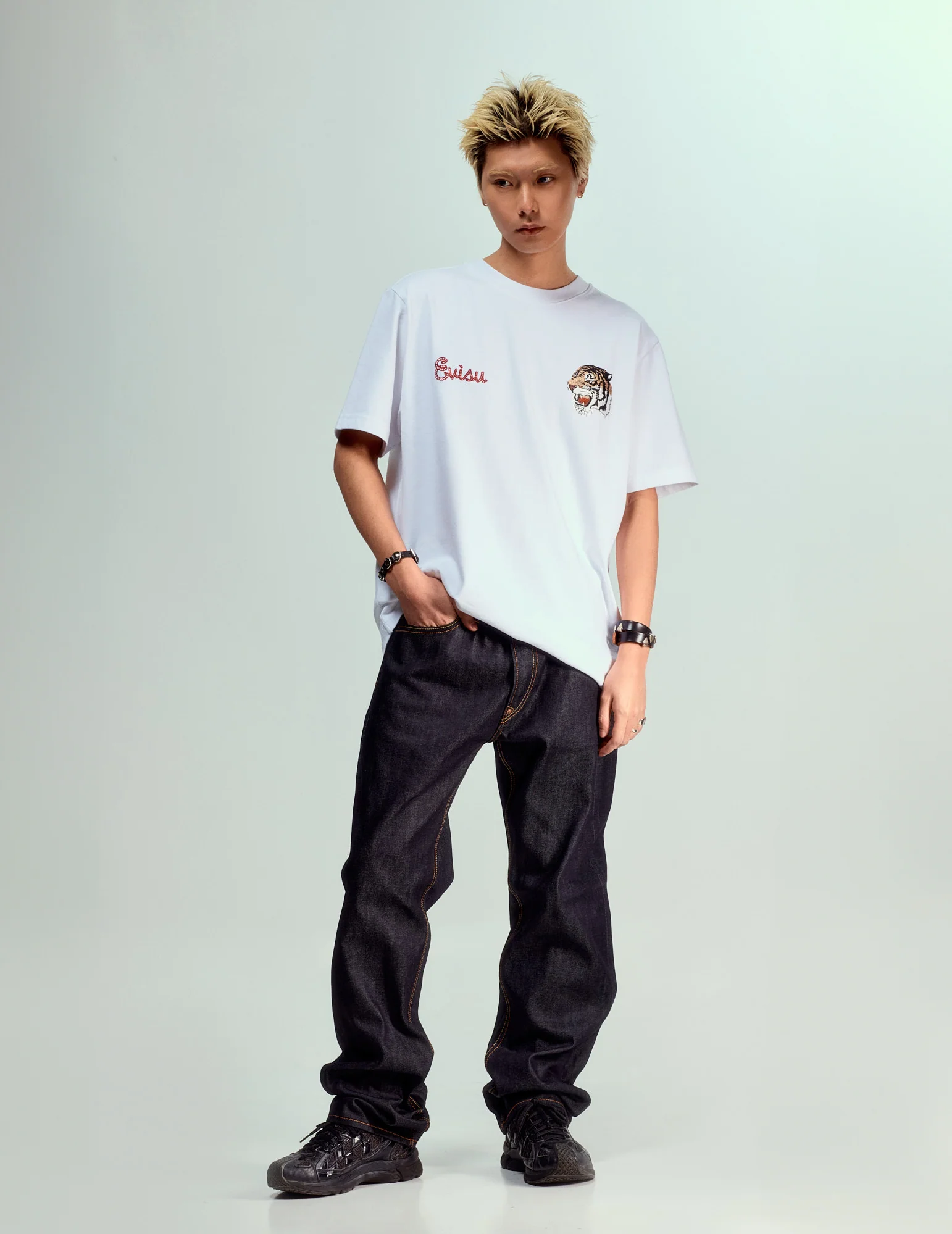 Daicock Print Baggy Jeans #2000 - Image 6