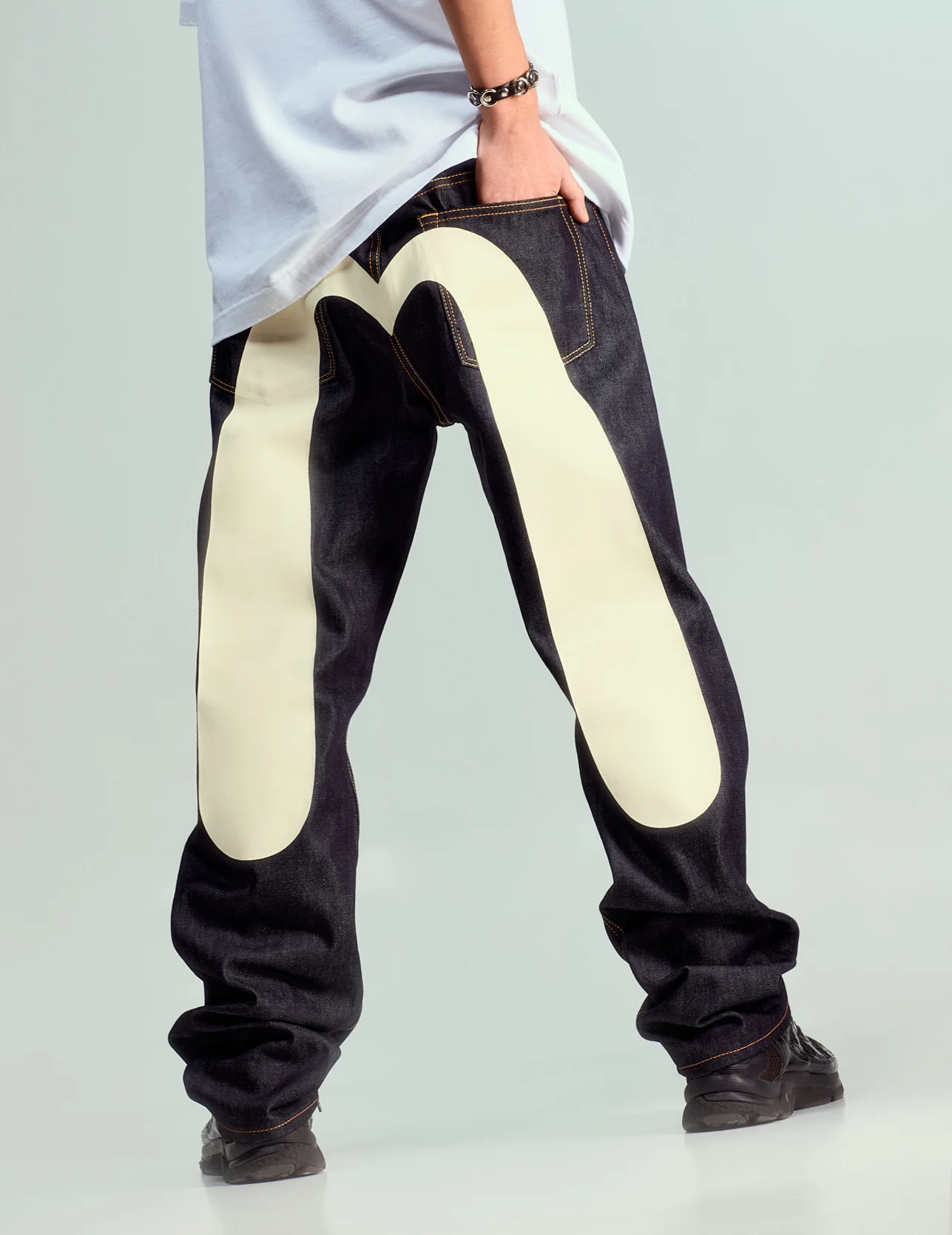 Daicock Print Baggy Jeans #2000 - Image 7