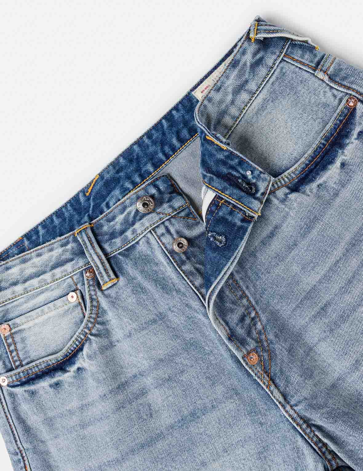 Daicock Spray Dye Denim Shorts - Image 10