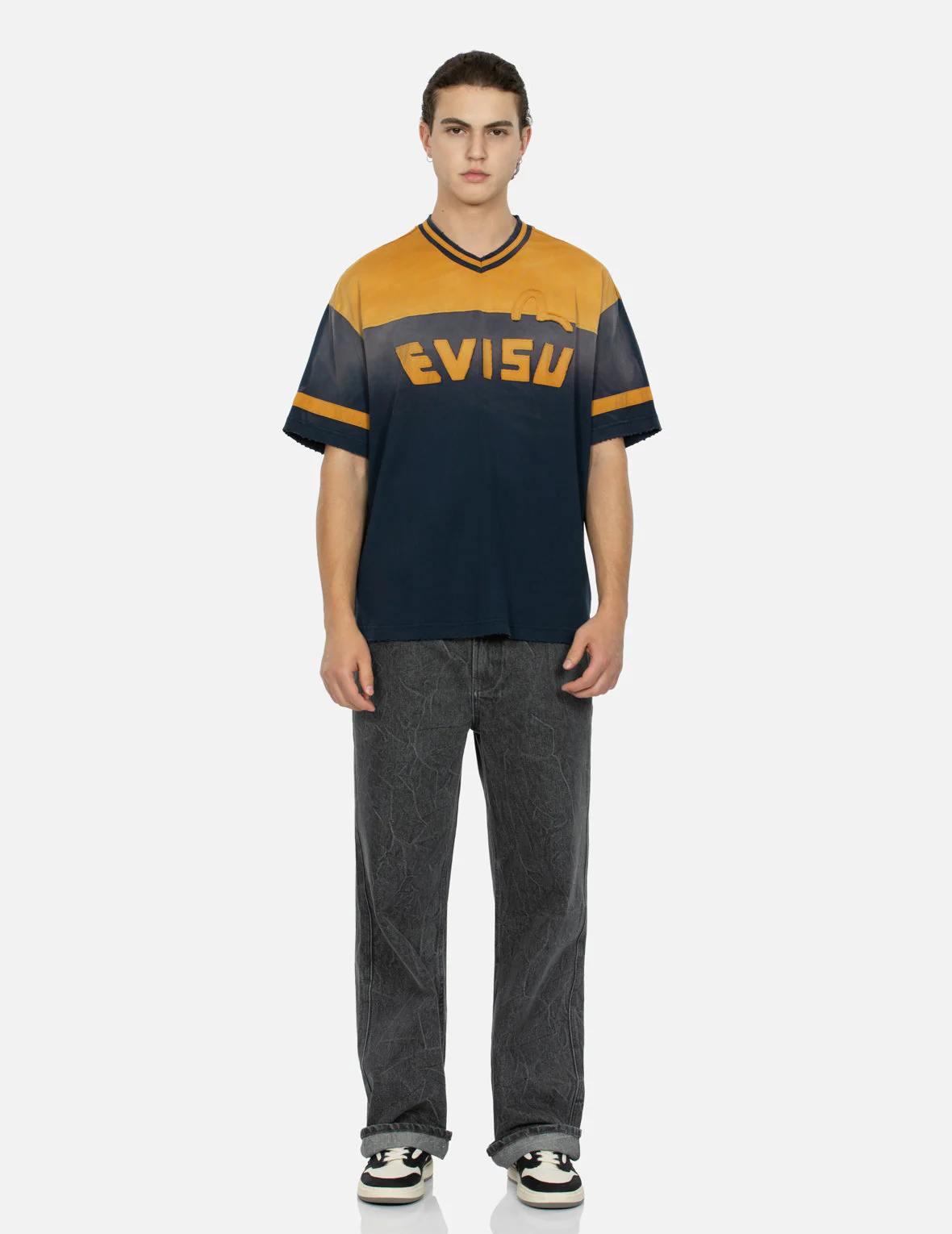 Daicock with Fringed Edges Baggy Fit Work Jeans - Image 11