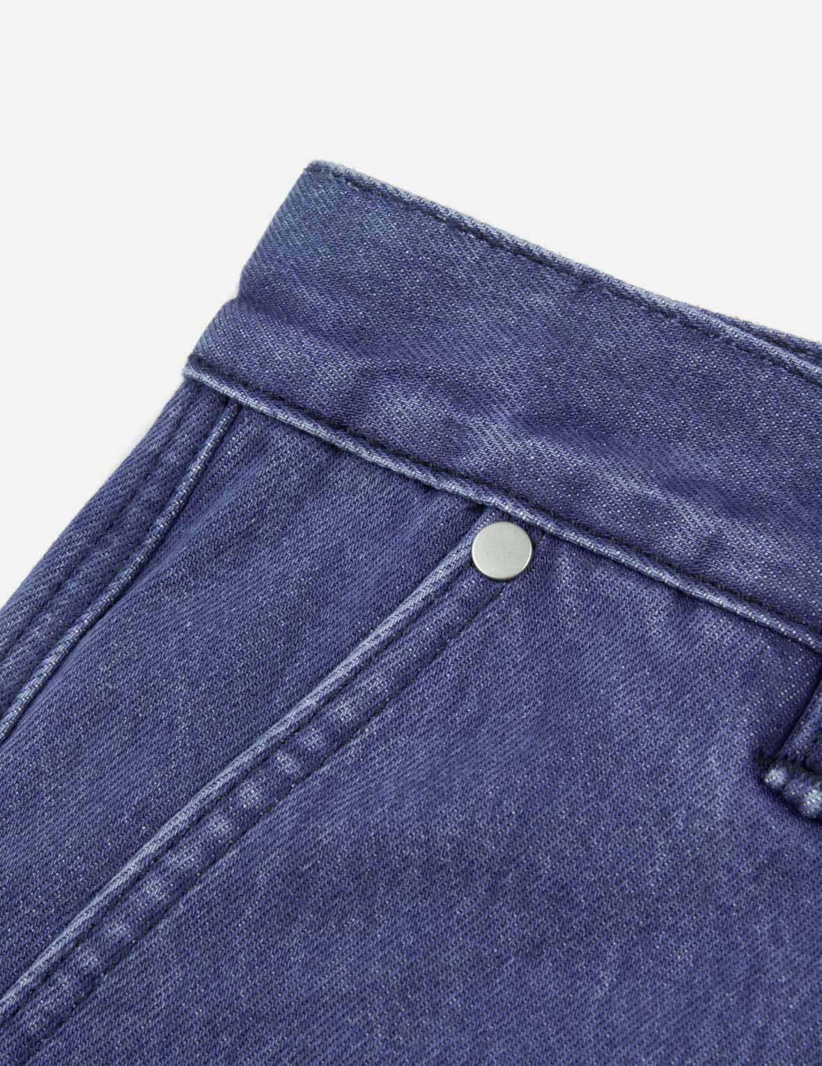 Daicock with Fringed Edges Baggy Fit Work Jeans - Image 20