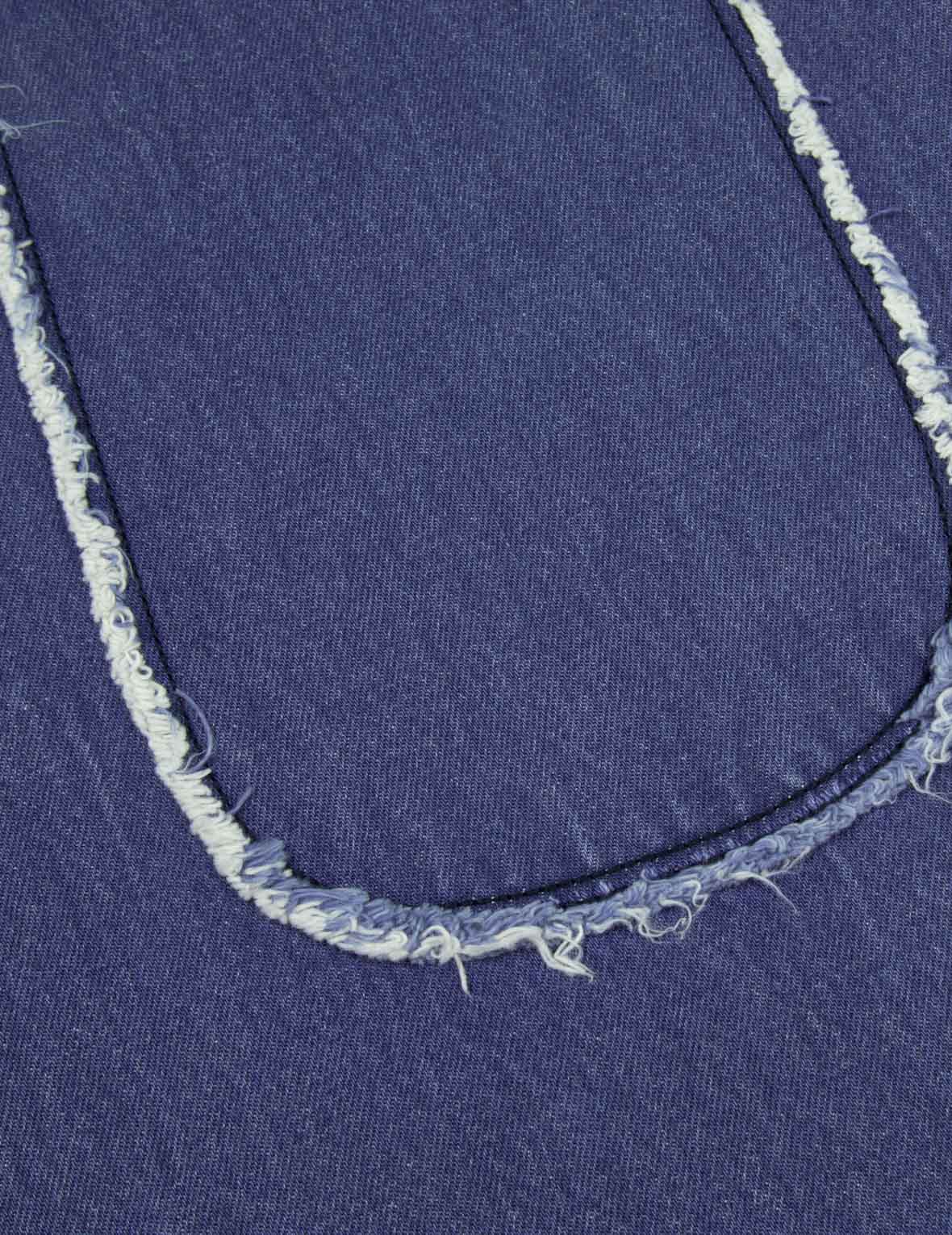 Daicock with Fringed Edges Baggy Fit Work Jeans - Image 27
