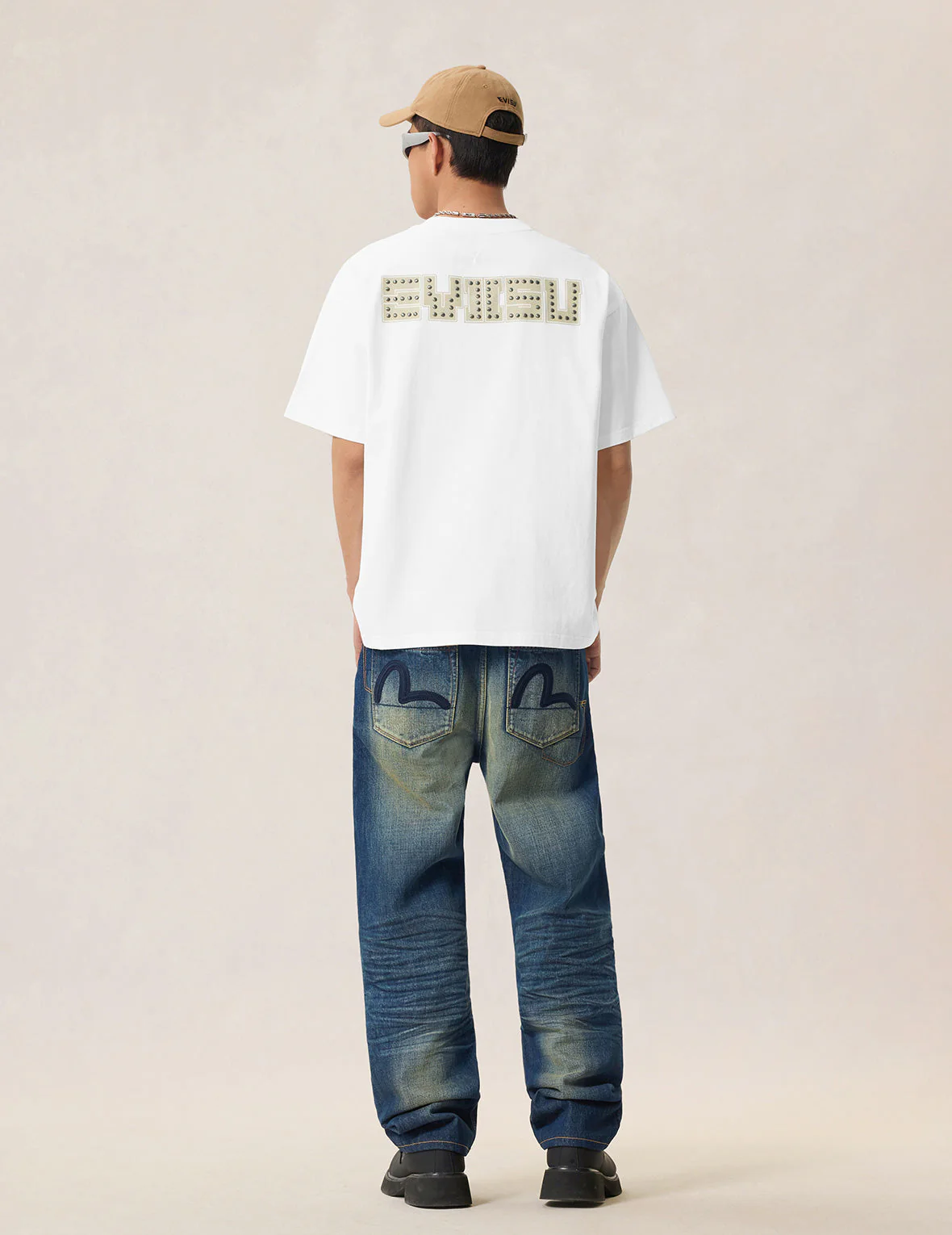 Dark Tone Washed Embroidery Jeans #2020 - Image 8