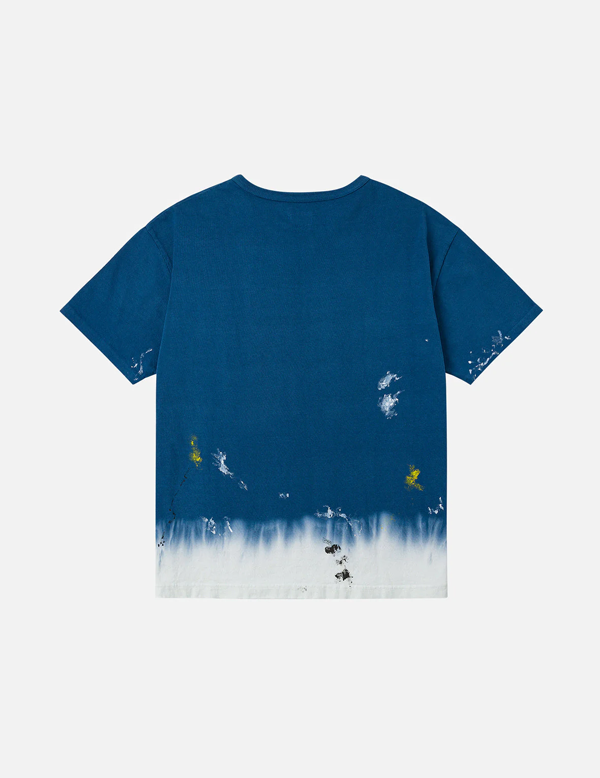 Daruma and Logo Embroidery Regular Fit Dip dyeing T-shirt - Image 2