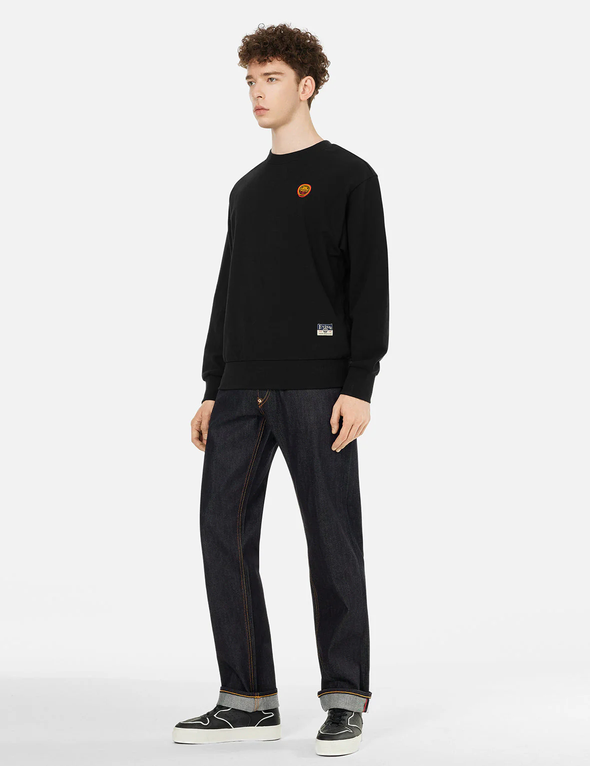 Daruma and Logo Embroidery Relax Fit Sweatshirt - Image 7