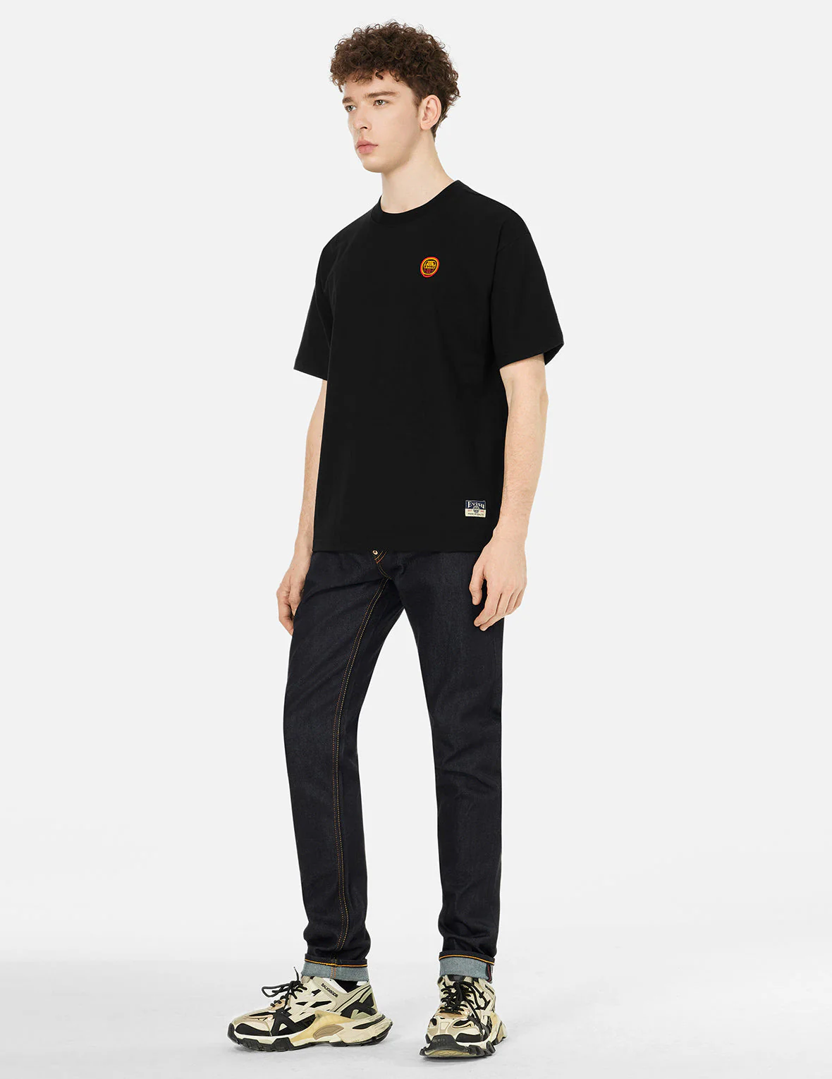 Daruma and Logo Embroidery Relax Fit T-shirt - Image 7