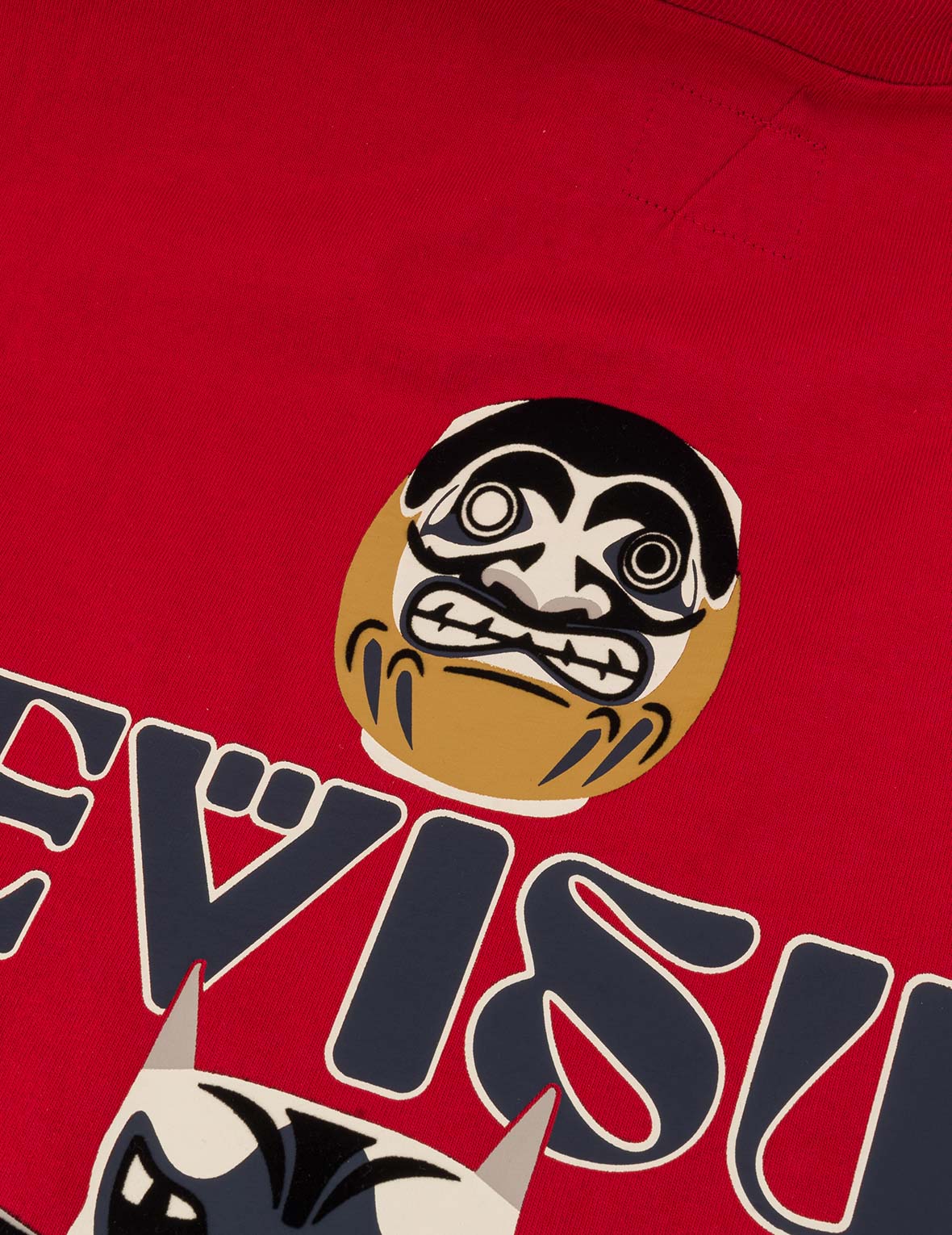 Daruma and Totem Print Relax Fit T-shirt - Image 12