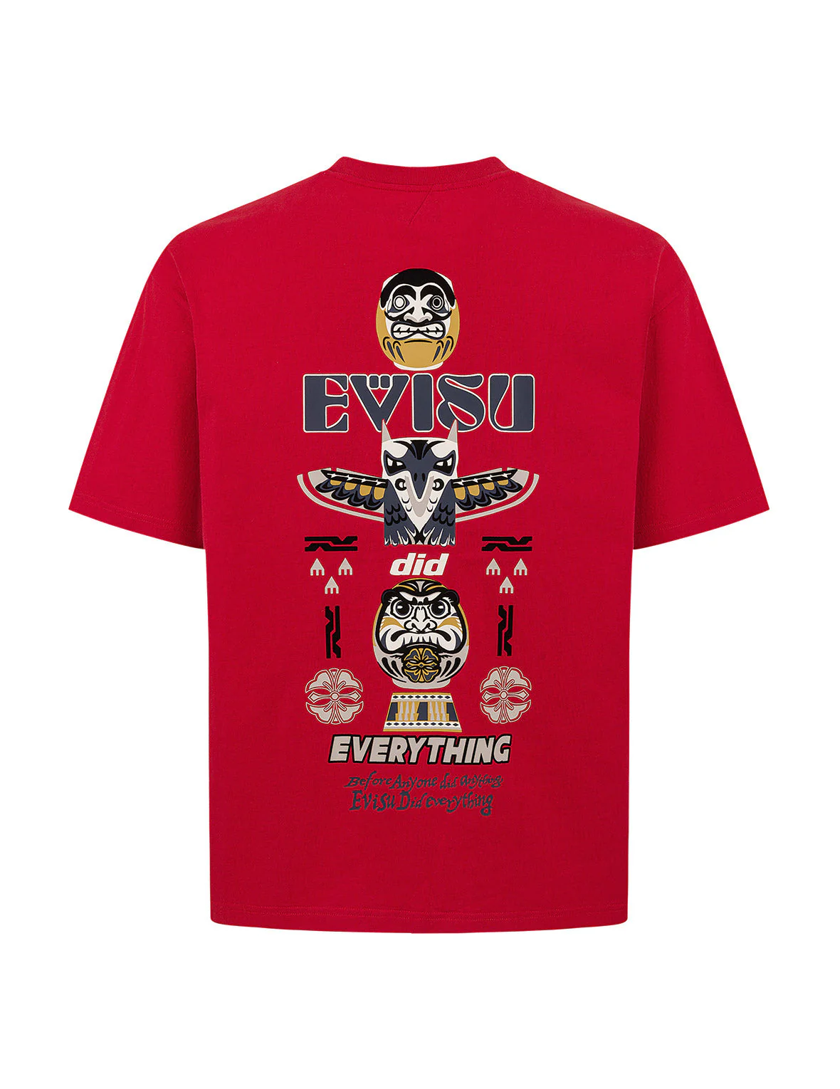 Daruma and Totem Print Relax Fit T-shirt - Image 23