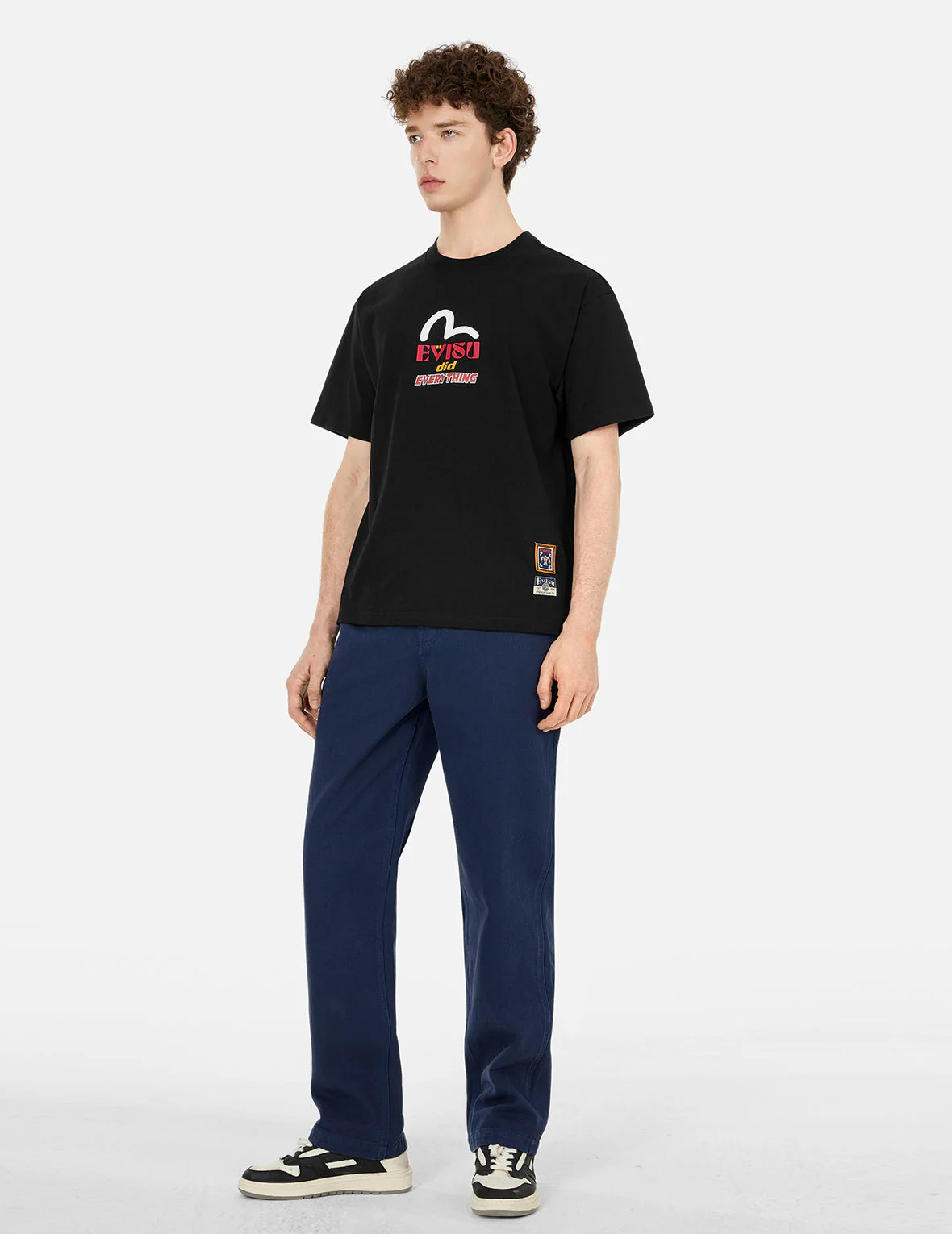Daruma and Totem Print Relax Fit T-shirt - Image 6
