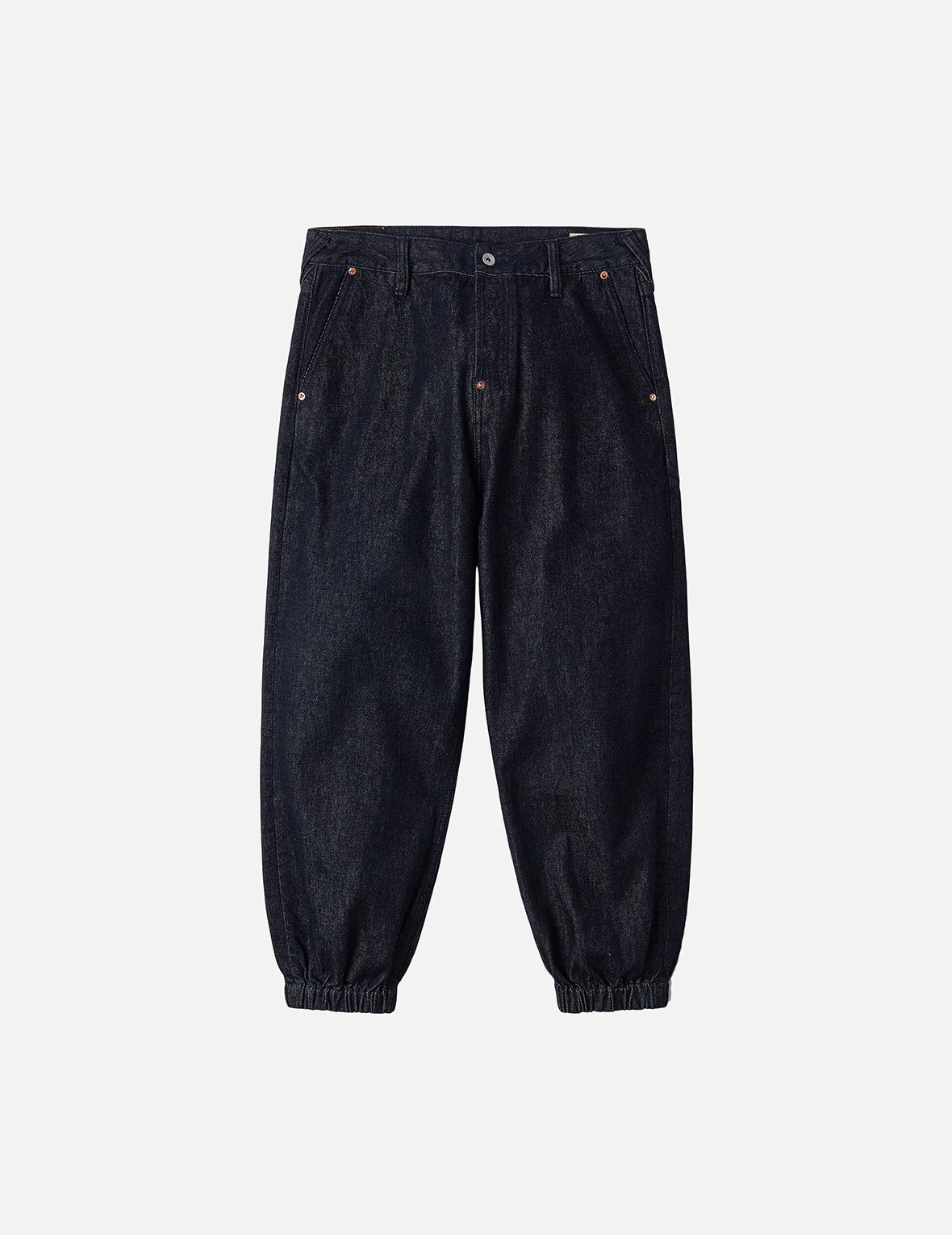 Daruma and Wheel of Wisdom Daicock Print Loose Fit Denim Joggers - Image 4