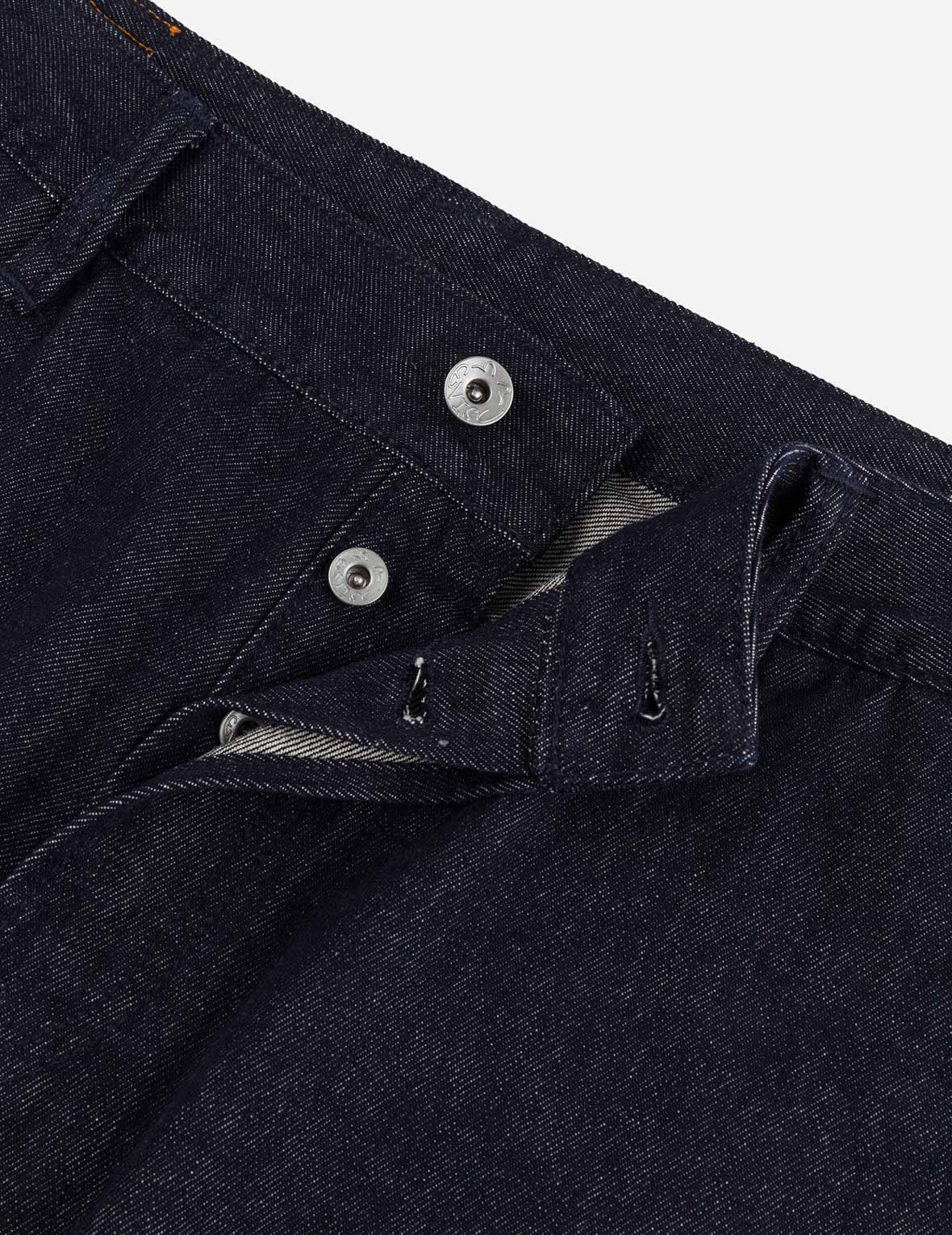 Daruma and Wheel of Wisdom Daicock Print Loose Fit Denim Joggers - Image 9