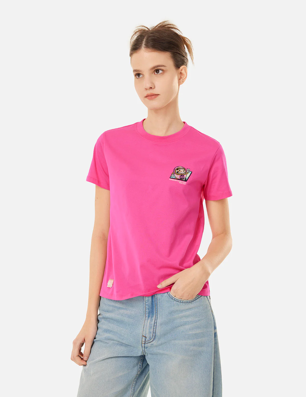 Daruma Embroidery Regular Fit T-Shirt - Image 5