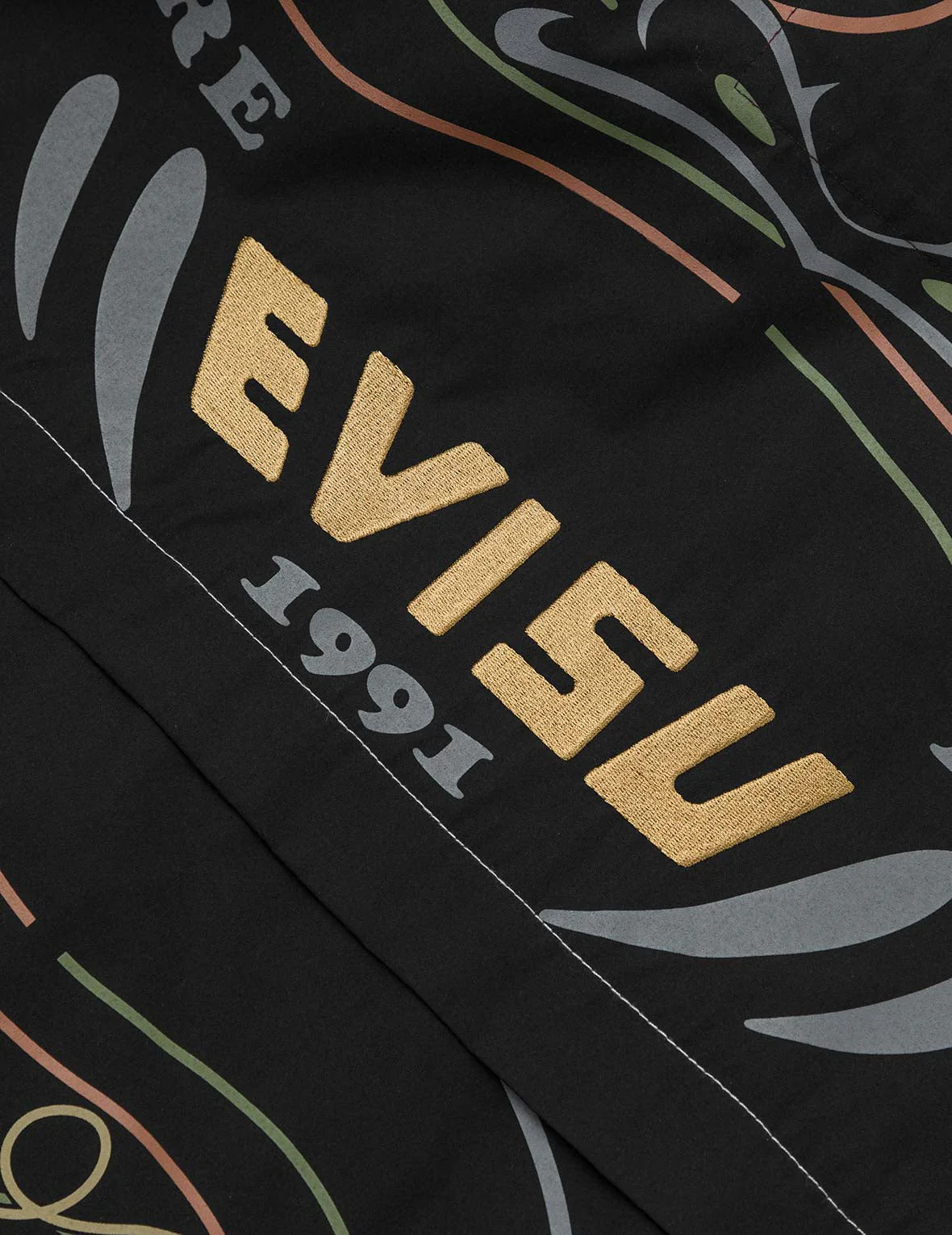 Daruma Print and Logo Appliqué Relax Fit Hooded Jacket - Image 5
