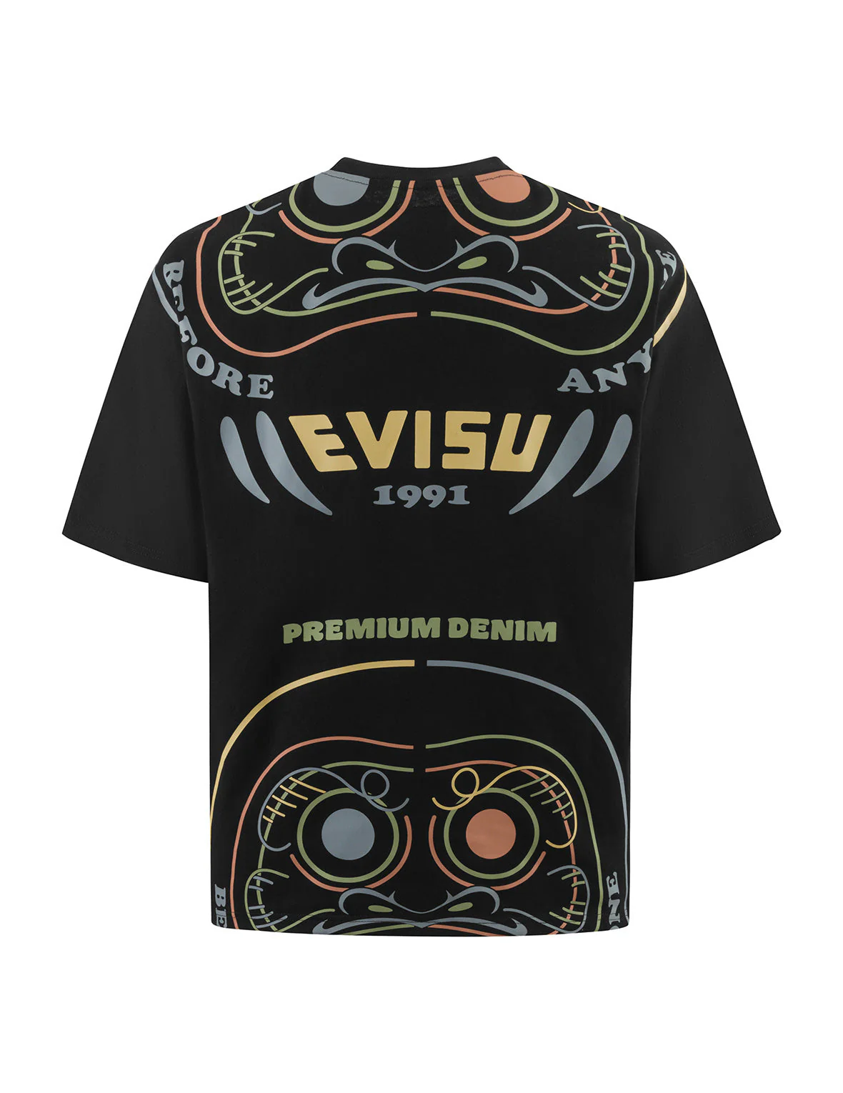 Daruma Print Loose Fit T-Shirt - Image 19
