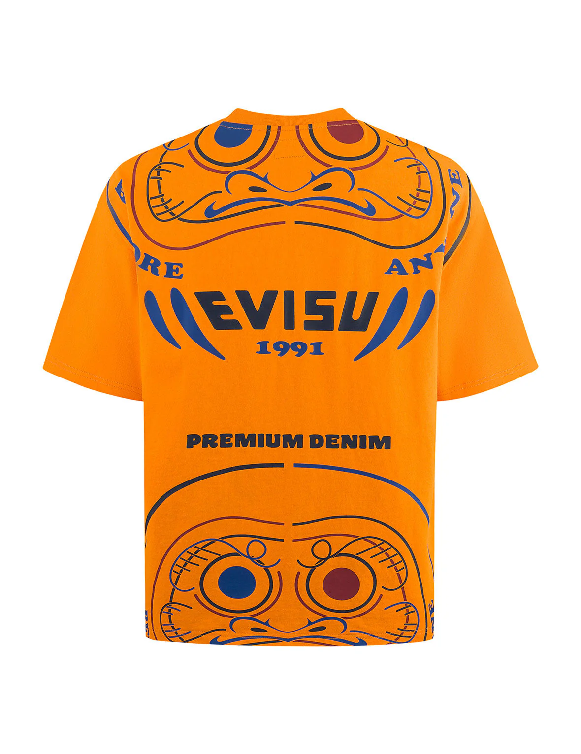 Daruma Print Loose Fit T-Shirt - Image 20