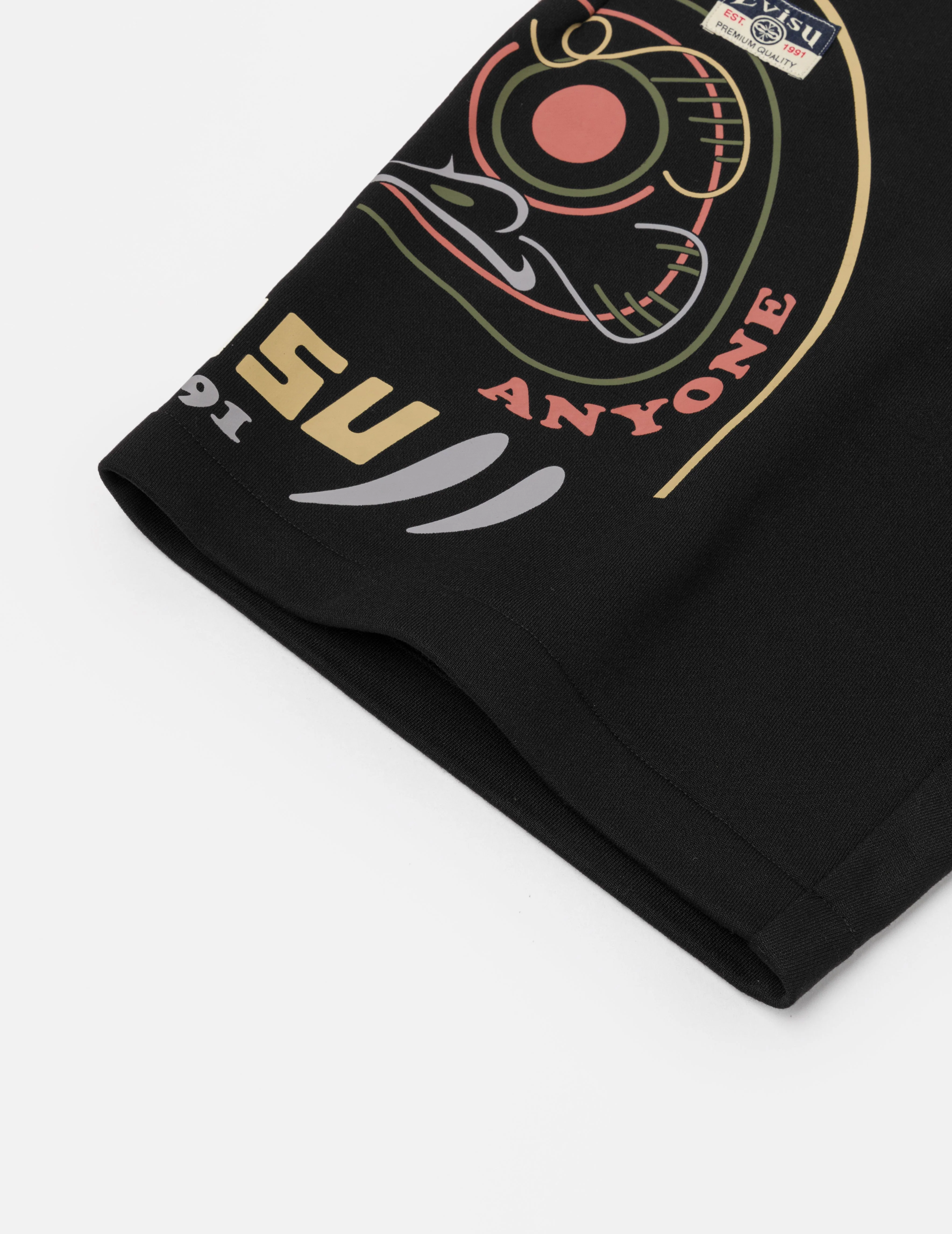 Daruma Print Regular Fit Sweatshorts - Image 8