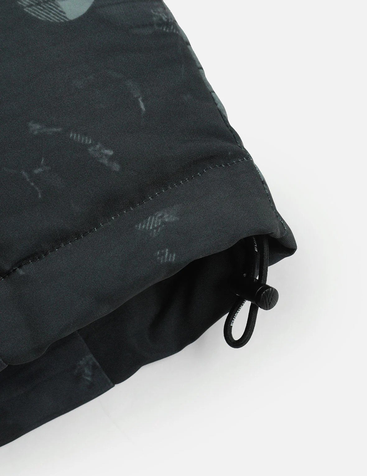 Deconstructed Print and Logo Embroidery Relax Fit Down Jacket - Image 8