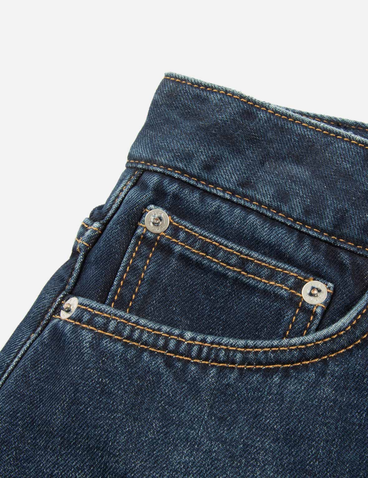 Deconstructed Seagull Embossed Fashion Fit Skirt-Jeans - Image 4