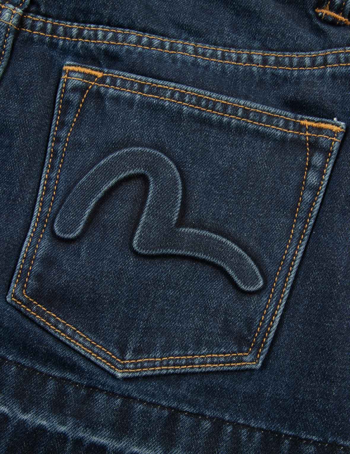 Deconstructed Seagull Embossed Fashion Fit Skirt-Jeans - Image 8