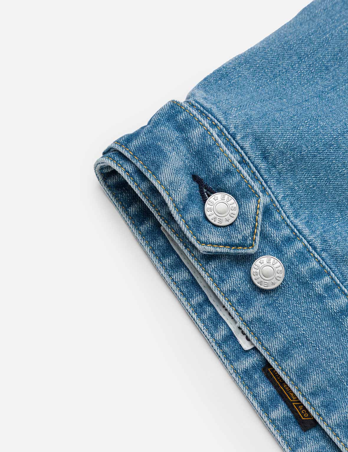 Deconstructed with Multi-pocket Loose Fit Denim Jacket - Image 14