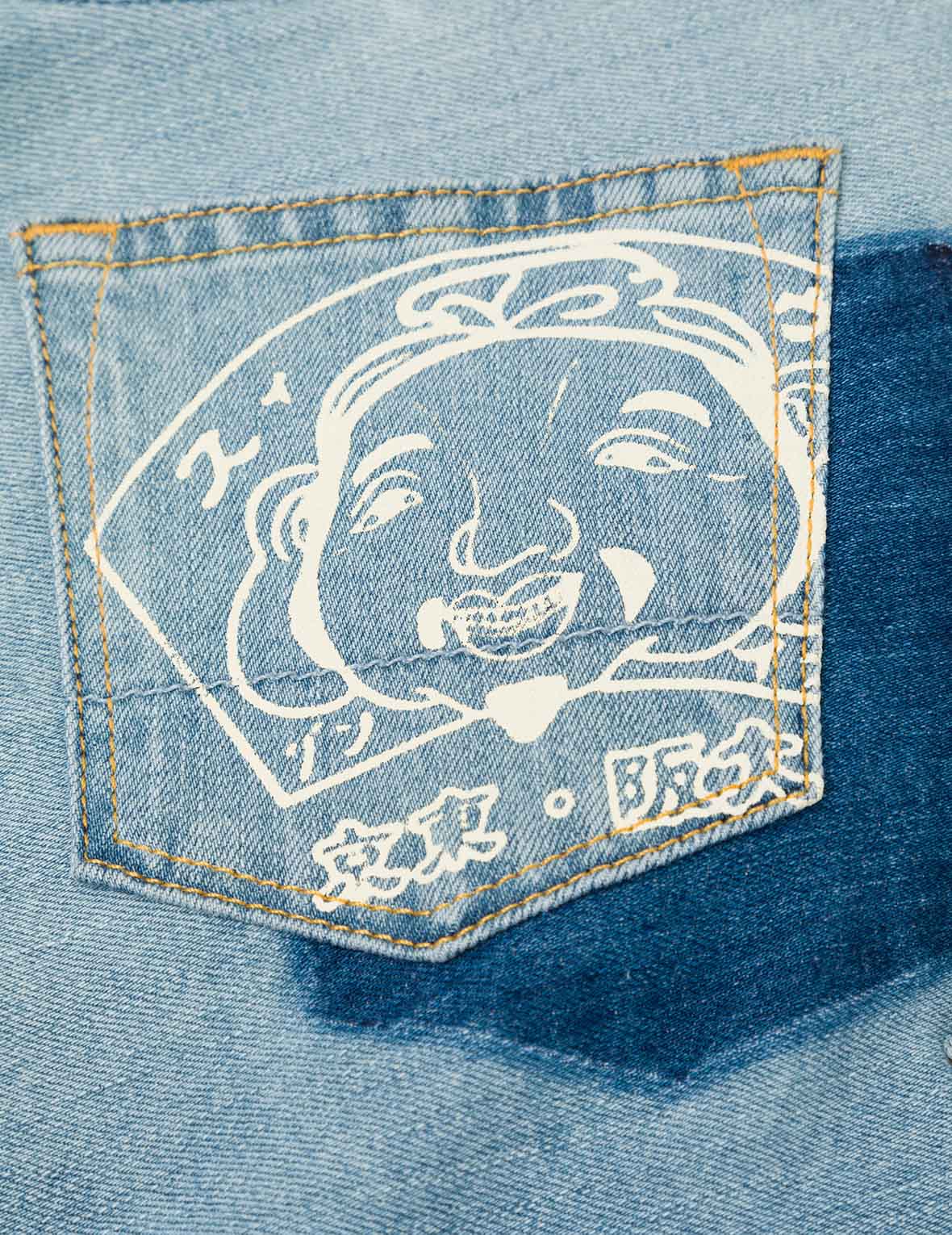 Deconstructed with Multi-pocket Loose Fit Denim Jacket - Image 6