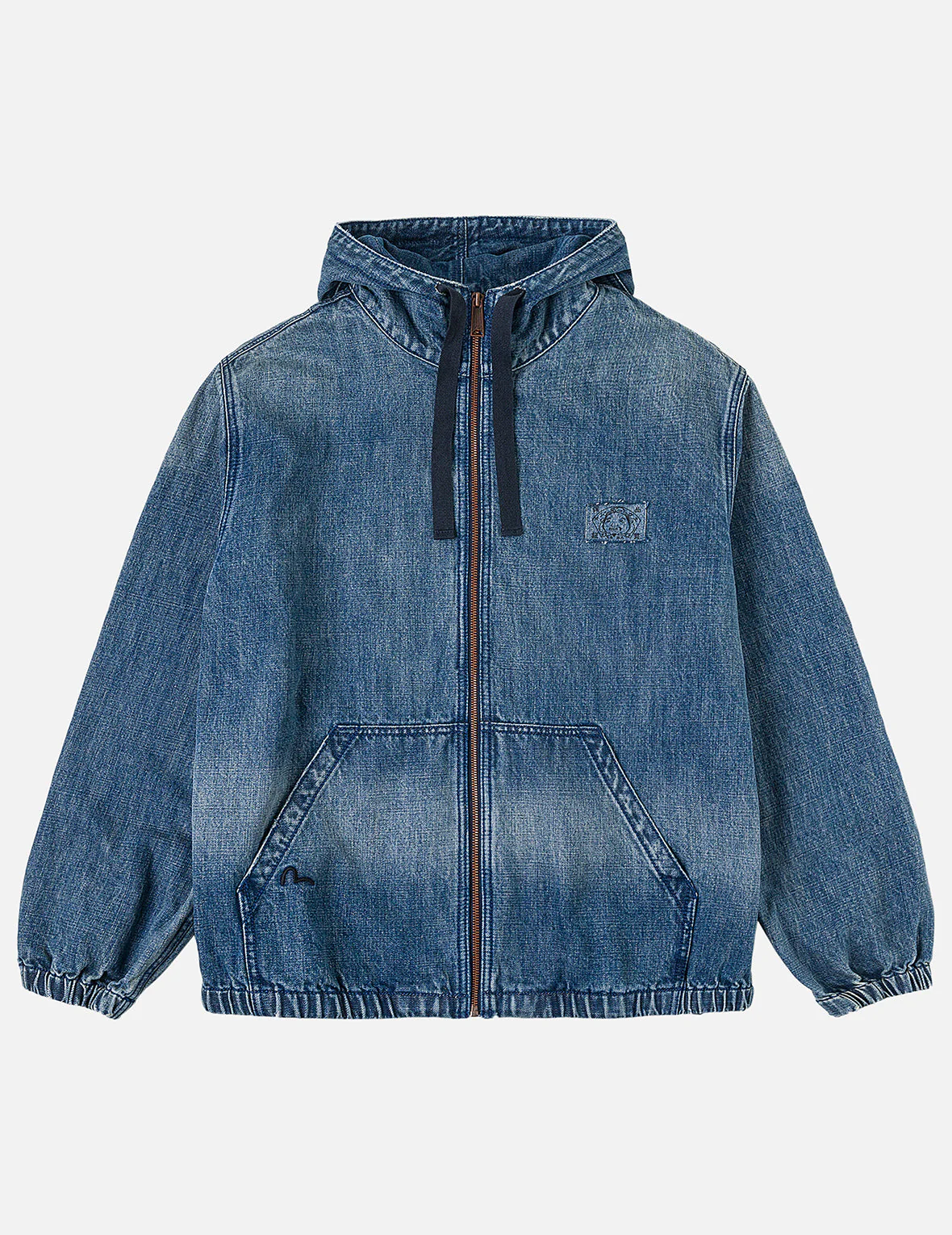 Denim Hooded Anorak Jacket - Image 4